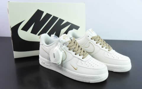 耐克Nike Air Force 1 Low '07 “经典卡其小勾”满天星低帮空军一号休闲板鞋纯原版本 货号：MJ0319-027