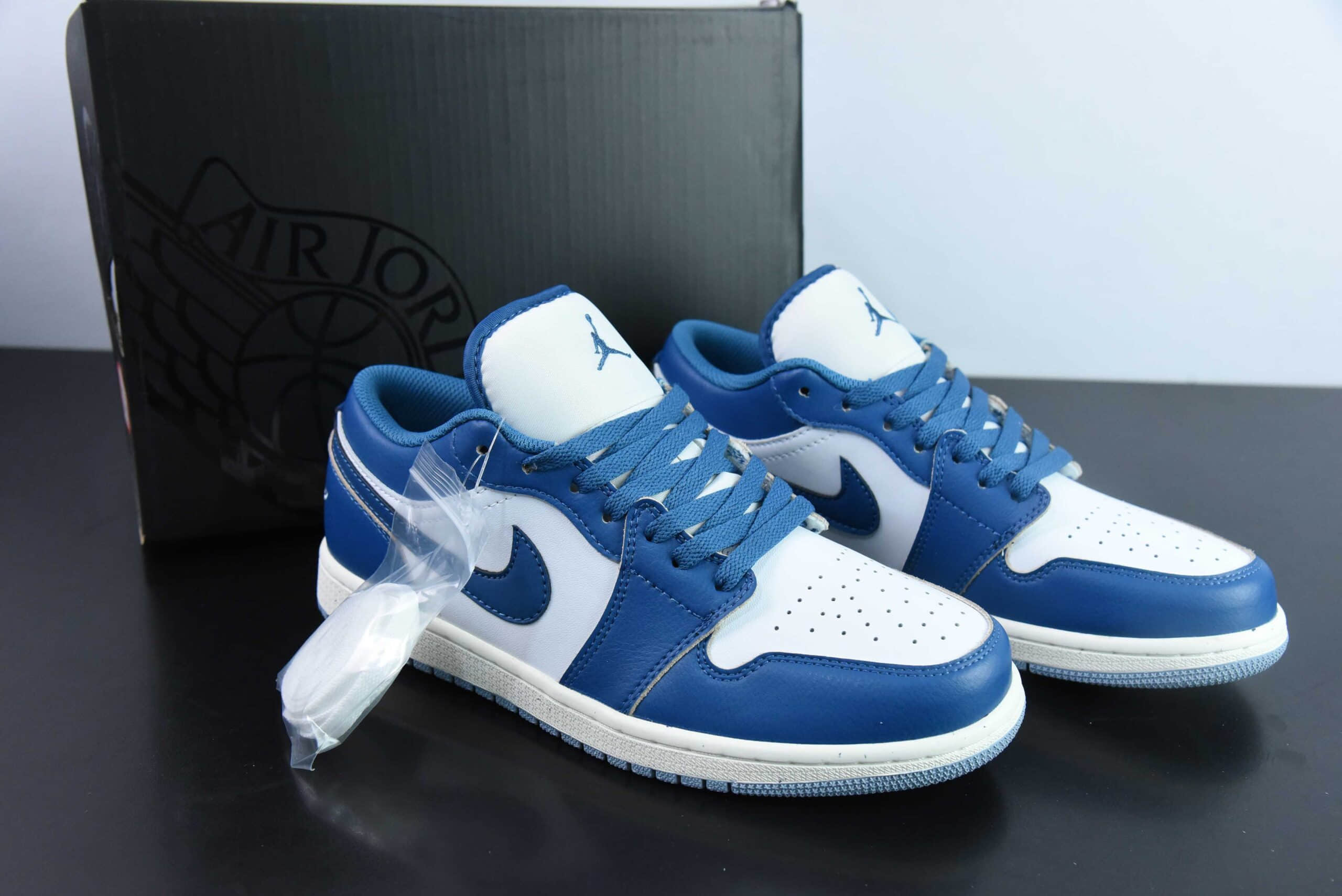 乔丹Air Jordan 1 AJ1 Low白蓝低帮篮球鞋纯原版本 货号：FN5214-141 