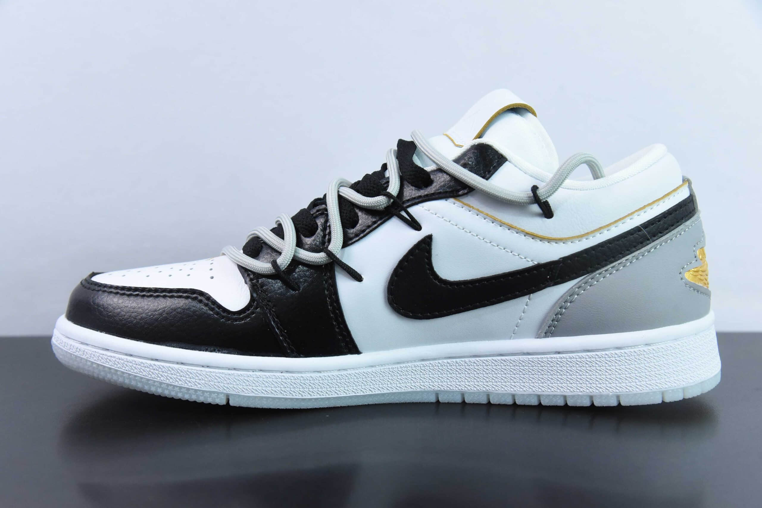 乔丹Air Jordan 1 Low 手绘绑绳解构低帮AJ1低帮休闲板鞋纯原版本 货号:FN8901-164