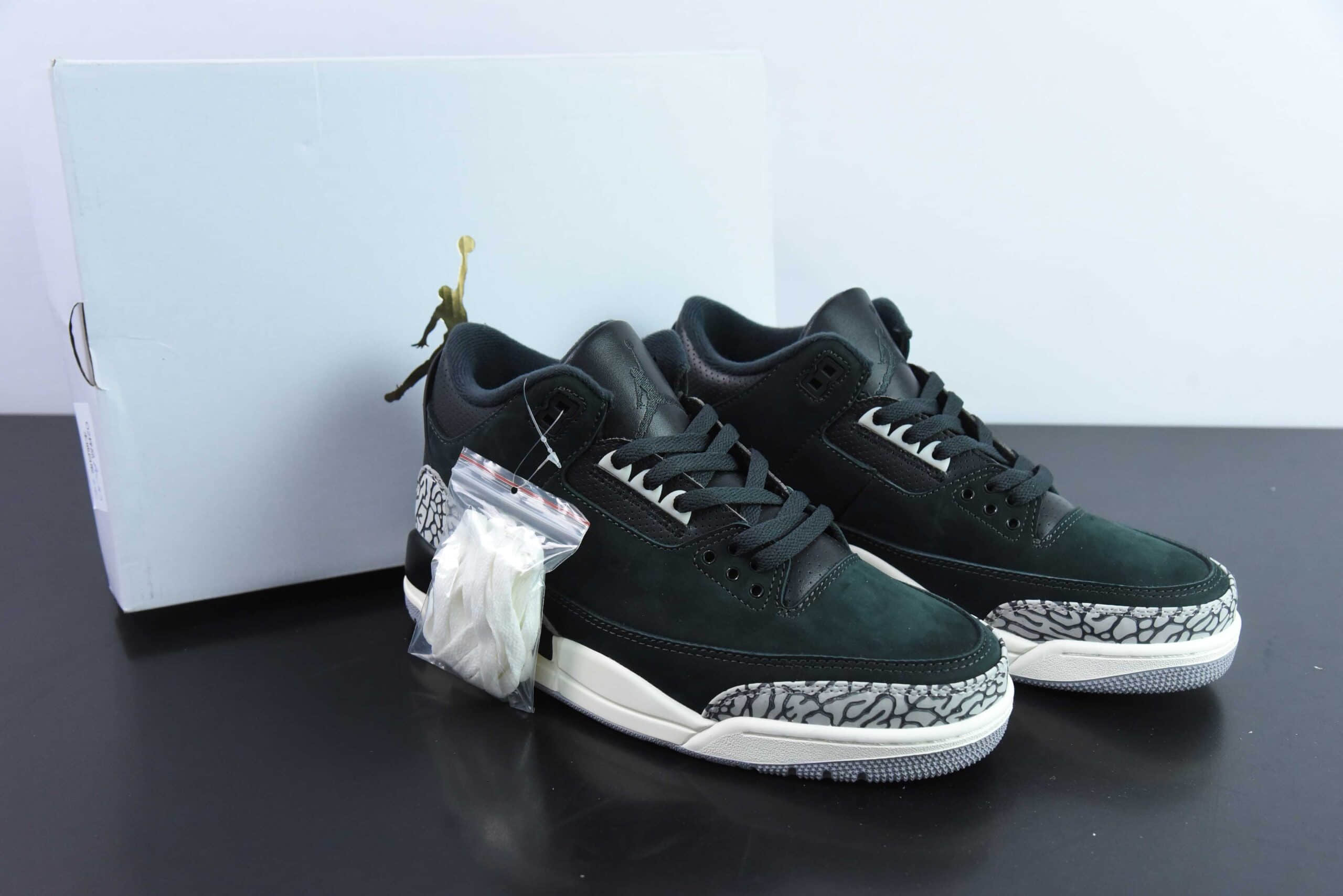 乔丹Air Jordan AJ3 Off Noir 奥利奥黑水泥2.0男子文化篮球鞋纯原版本 货号:CK9246-001