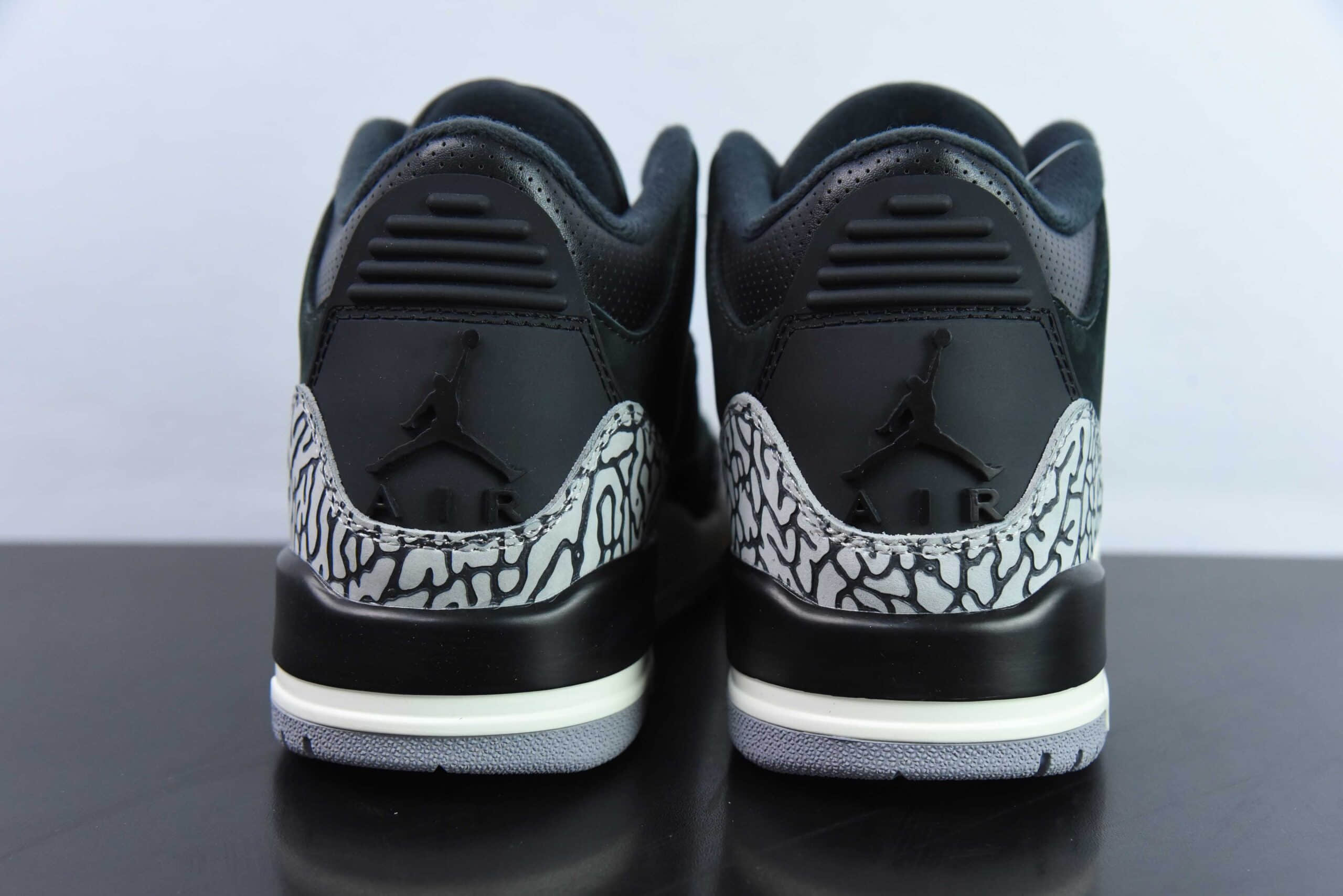 乔丹Air Jordan AJ3 Off Noir 奥利奥黑水泥2.0男子文化篮球鞋纯原版本 货号:CK9246-001