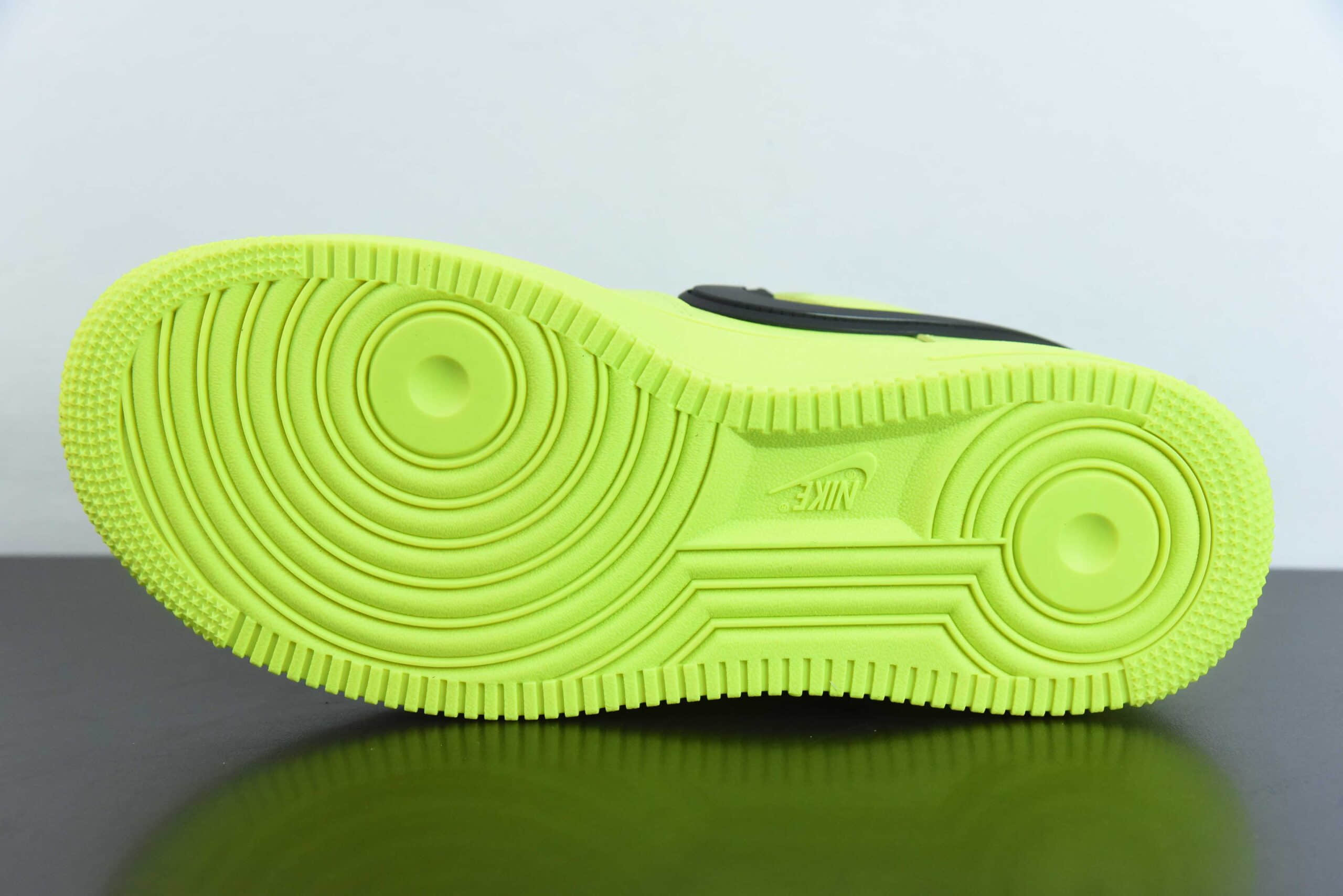 耐克Nike AMBUSH x Air Force 1 Low SP埋伏系列荧光黄黑大钩空军联名合作款低帮板鞋纯原版本 货号:DV3464-100