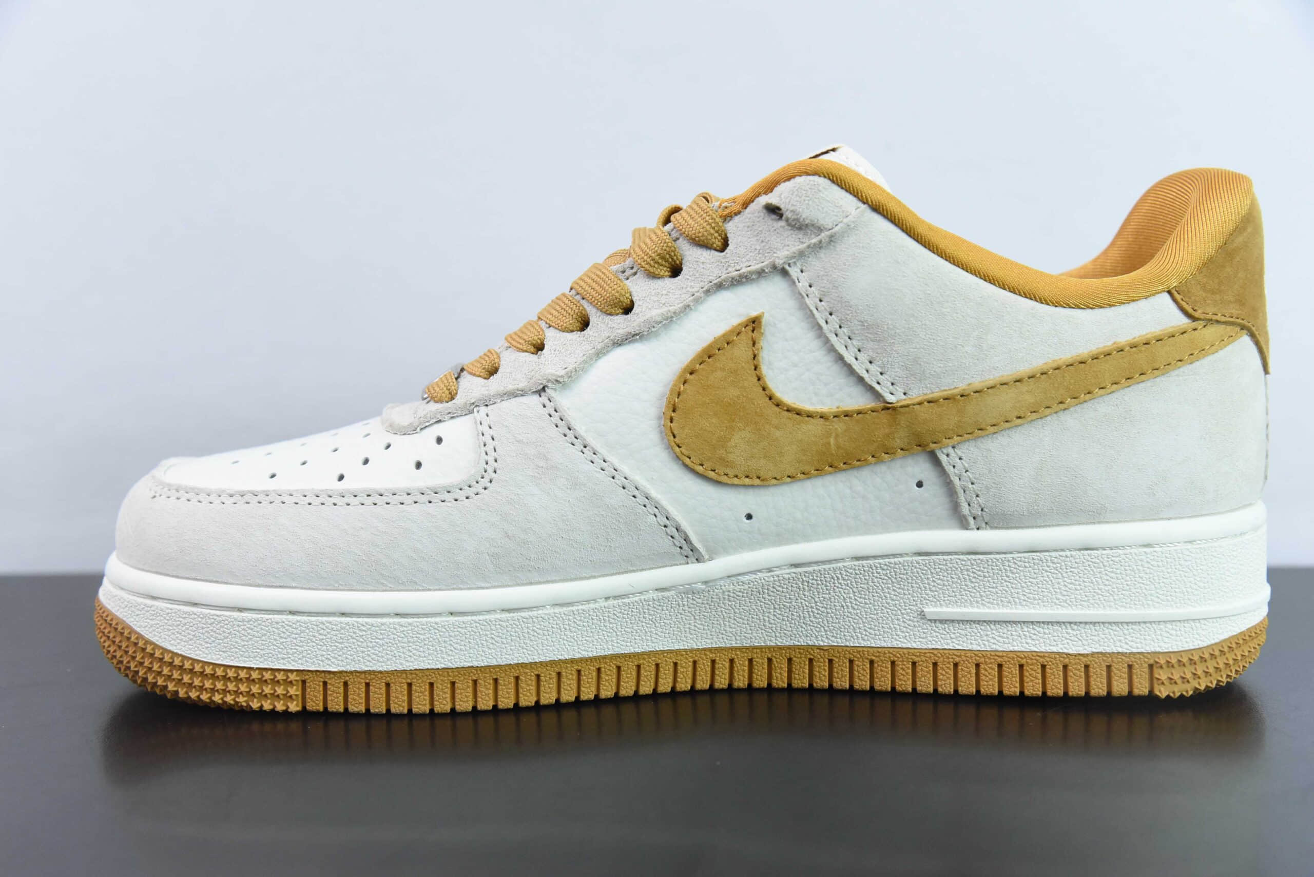 耐克Nike Air Force 1'07 Low 斯图西联名麦黄猪八空军一号低帮休闲板鞋纯原版本 货号：HD1968-020
