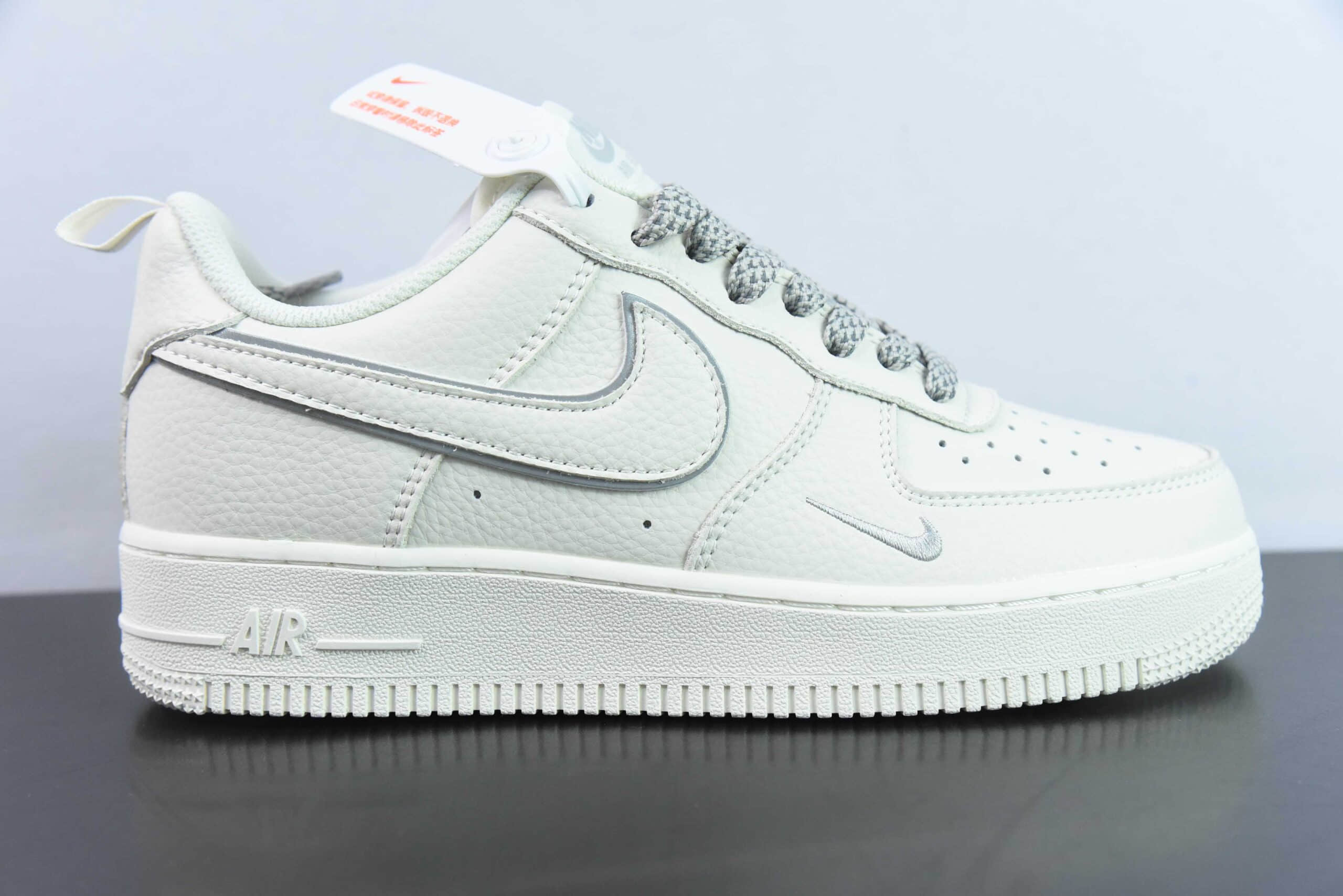 耐克Nike Air Force 1'07 Low 经典灰银小勾满天星空军一号低帮休闲板鞋纯原版本 货号：MJ0319-023