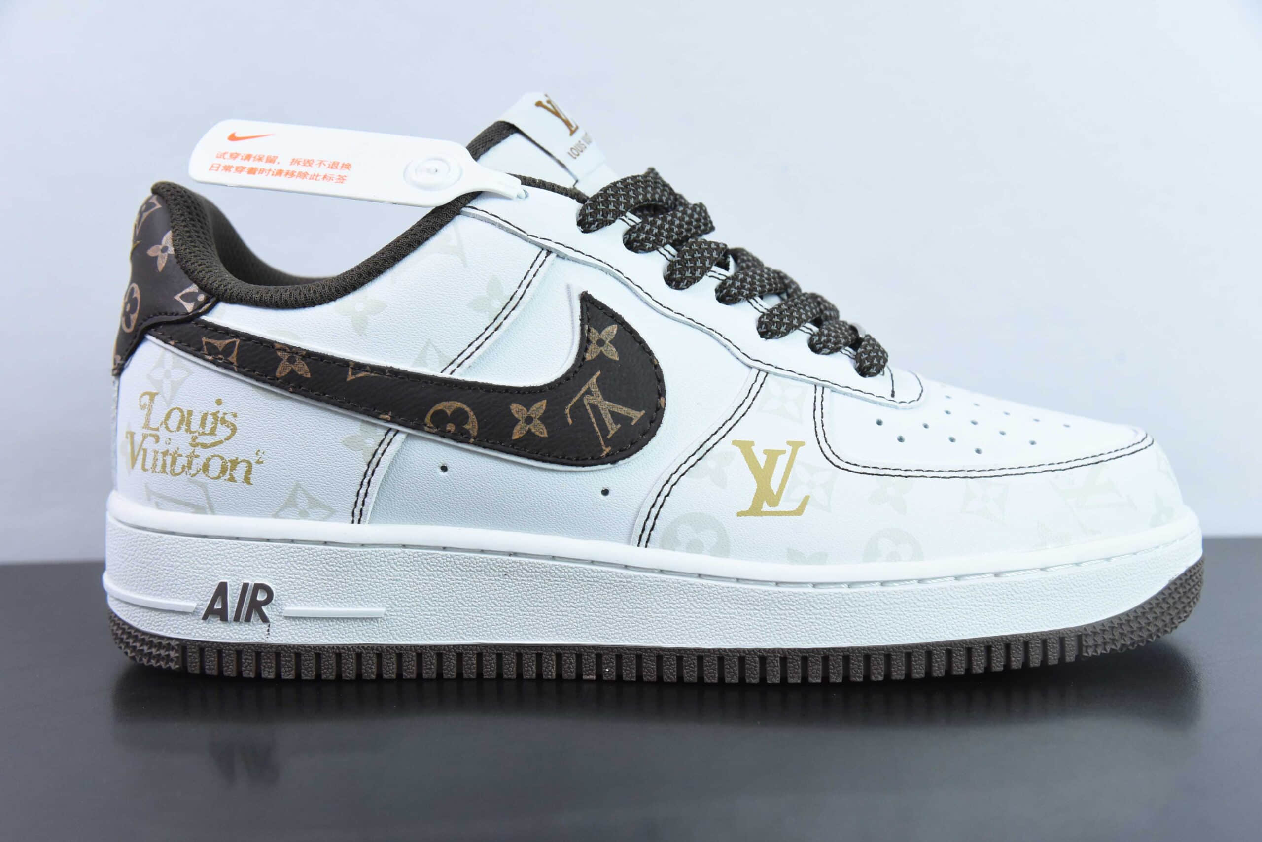 耐克NIke Air Force 1 '07 Low “LV联名棕暗夜精灵”空军一号低帮休闲板鞋纯原版本 货号:BS8805-601