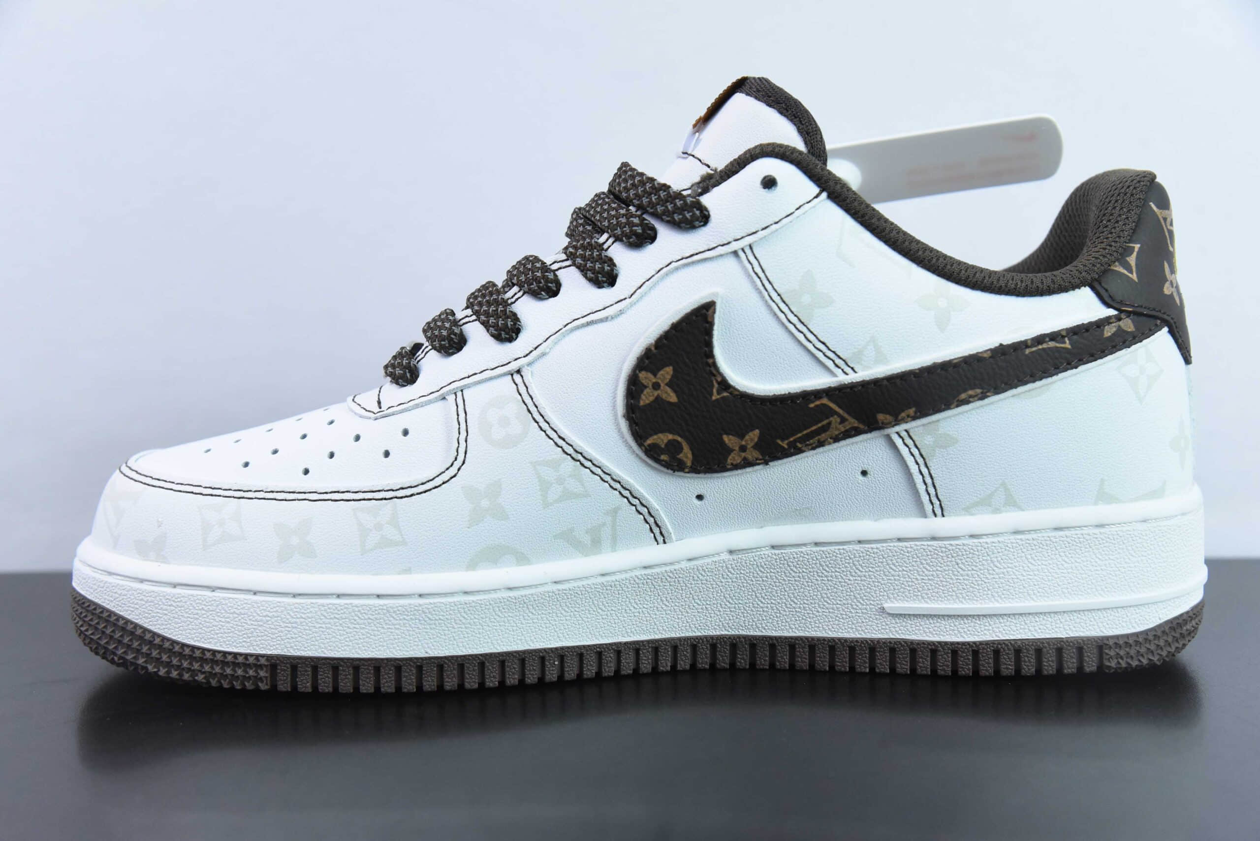 耐克NIke Air Force 1 '07 Low “LV联名棕暗夜精灵”空军一号低帮休闲板鞋纯原版本 货号:BS8805-601