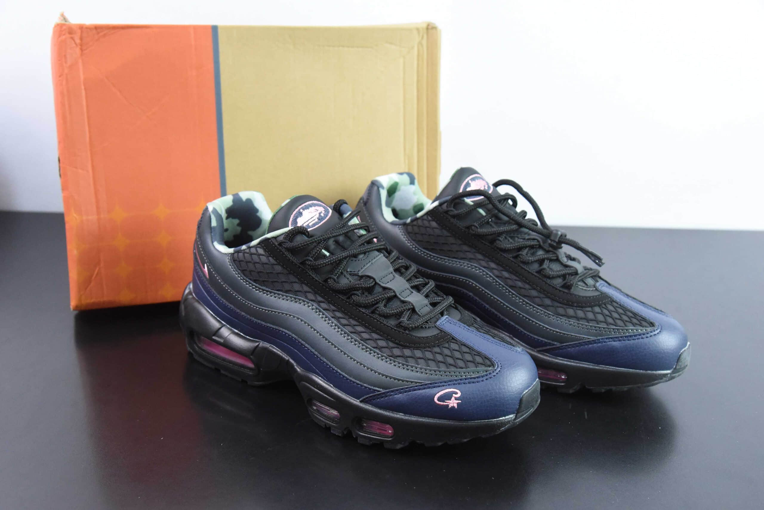 耐克NIKE Air Max 95 黑蓝潮流百搭气垫缓震慢跑鞋纯原版本 货号:FB2709-001