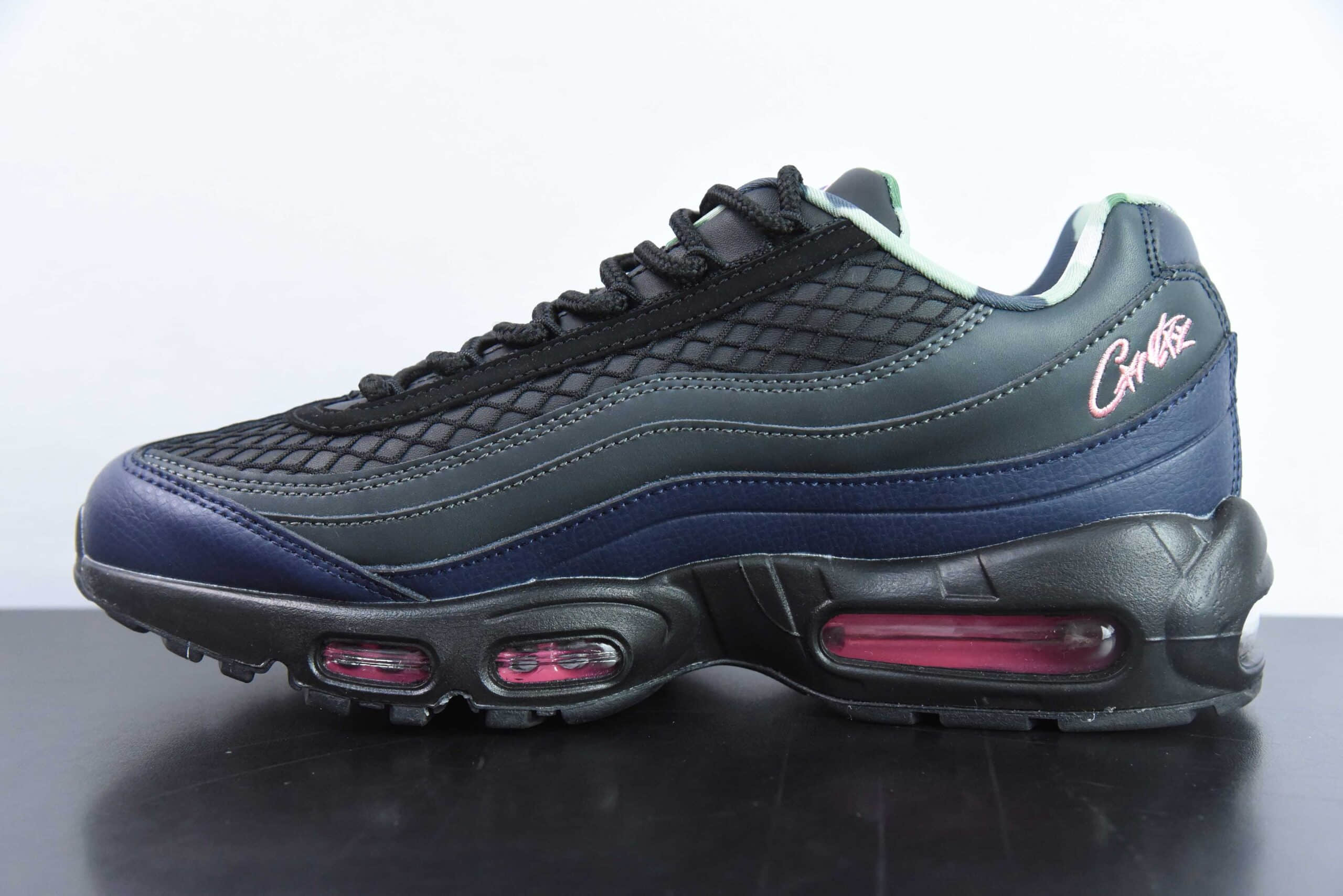 耐克NIKE Air Max 95 黑蓝潮流百搭气垫缓震慢跑鞋纯原版本 货号:FB2709-001