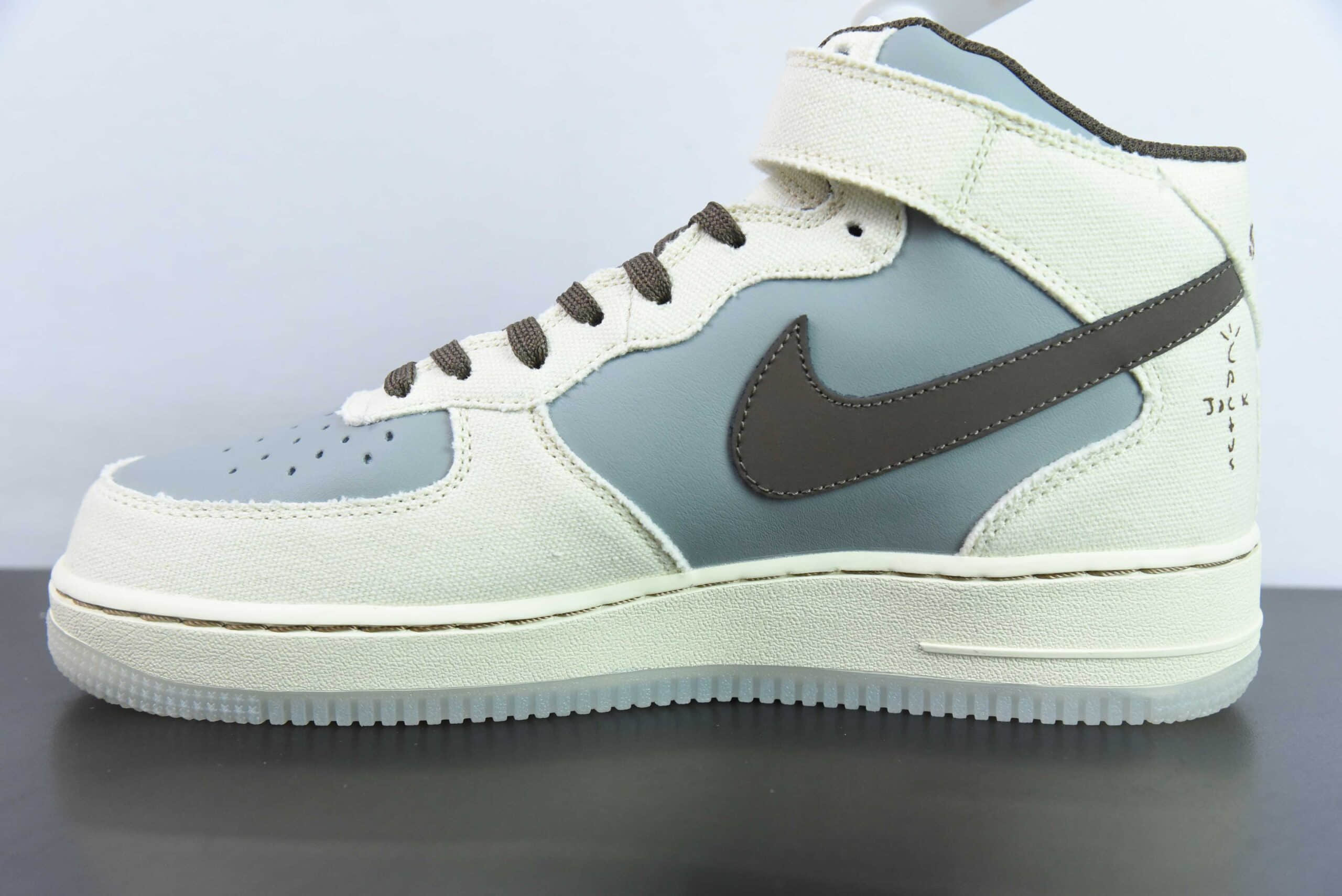 耐克Nike Travis Scott x Sony PlayStation 5 x Nk Air Force 1'07 Mid PS5 索尼联名倒钩联名款扣篮系列中帮经典百搭休闲运动板鞋纯原版本 货号:BQ5828-202
