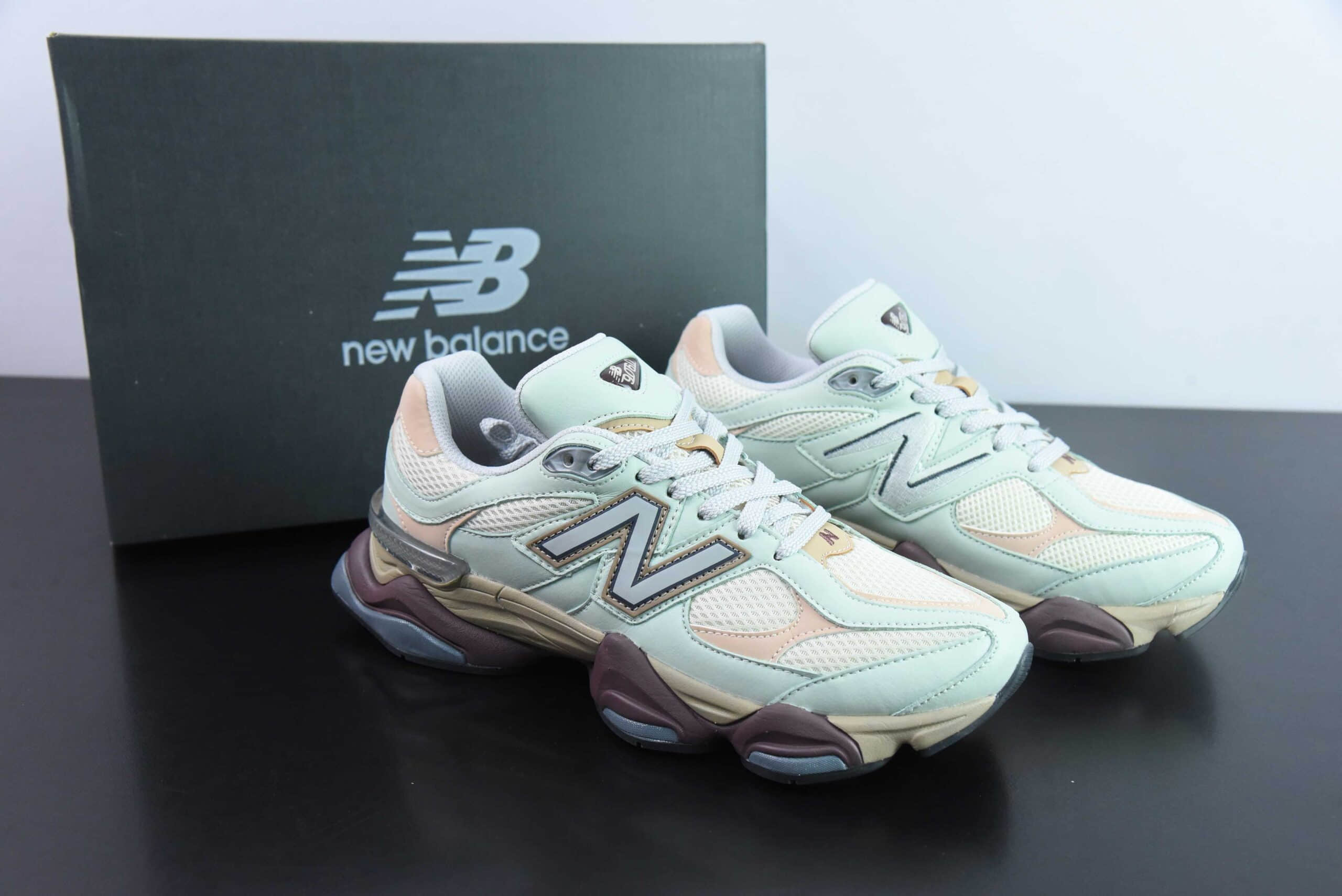 新百伦New Balance NB9060系列绿粉棕低帮运动休闲鞋跑步鞋纯原版本 货号：U9060GCA