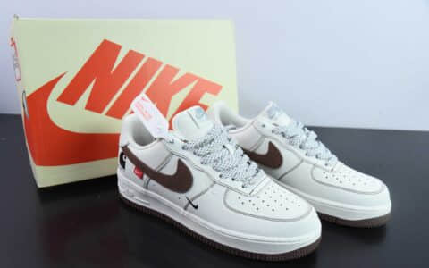 耐克Nike Air Force 1 AF1白棕巧克力空军一号低帮休闲板鞋纯原版本 货号：KH-769822