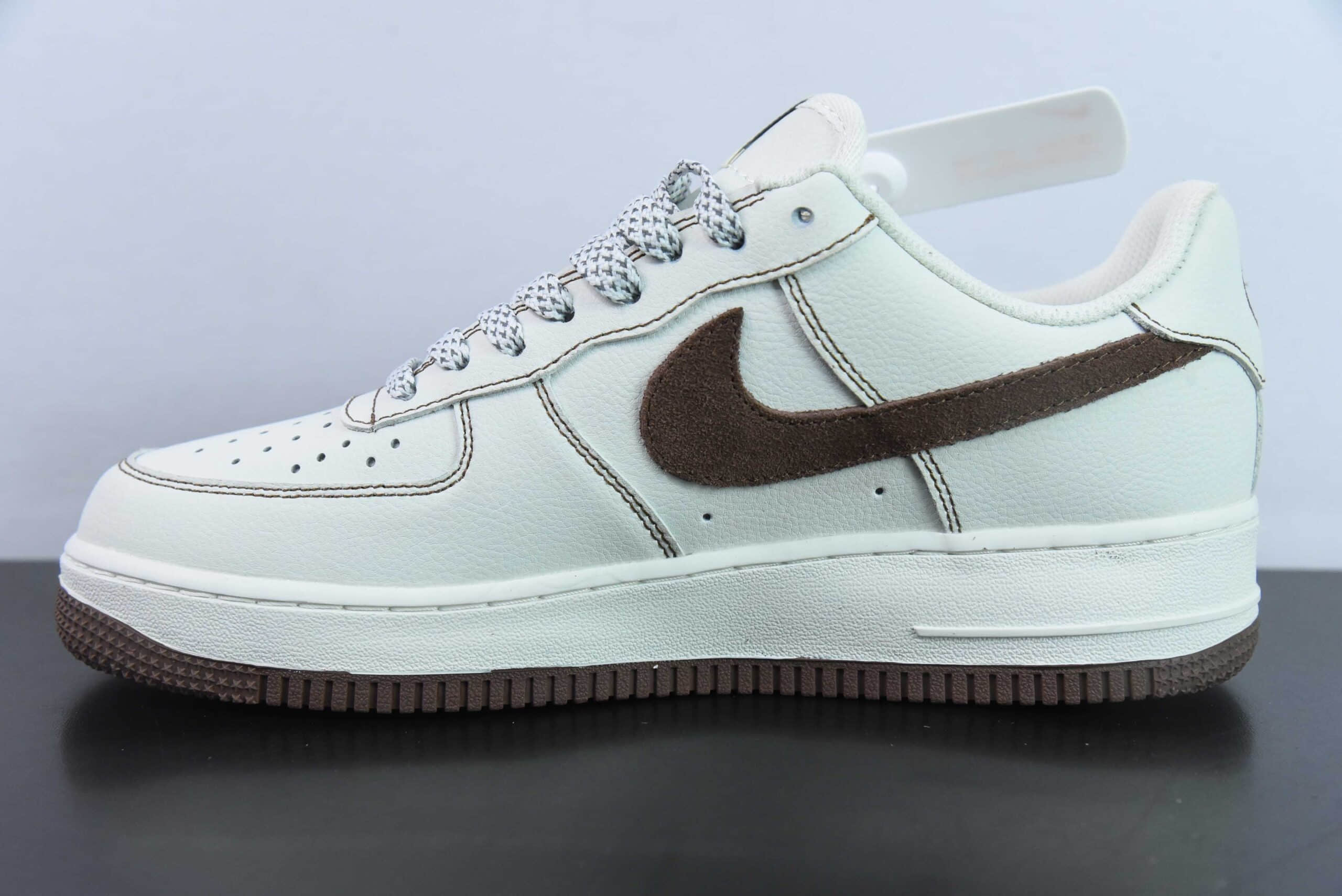 耐克Nike Air Force 1 AF1白棕巧克力空军一号低帮休闲板鞋纯原版本 货号：KH-769822