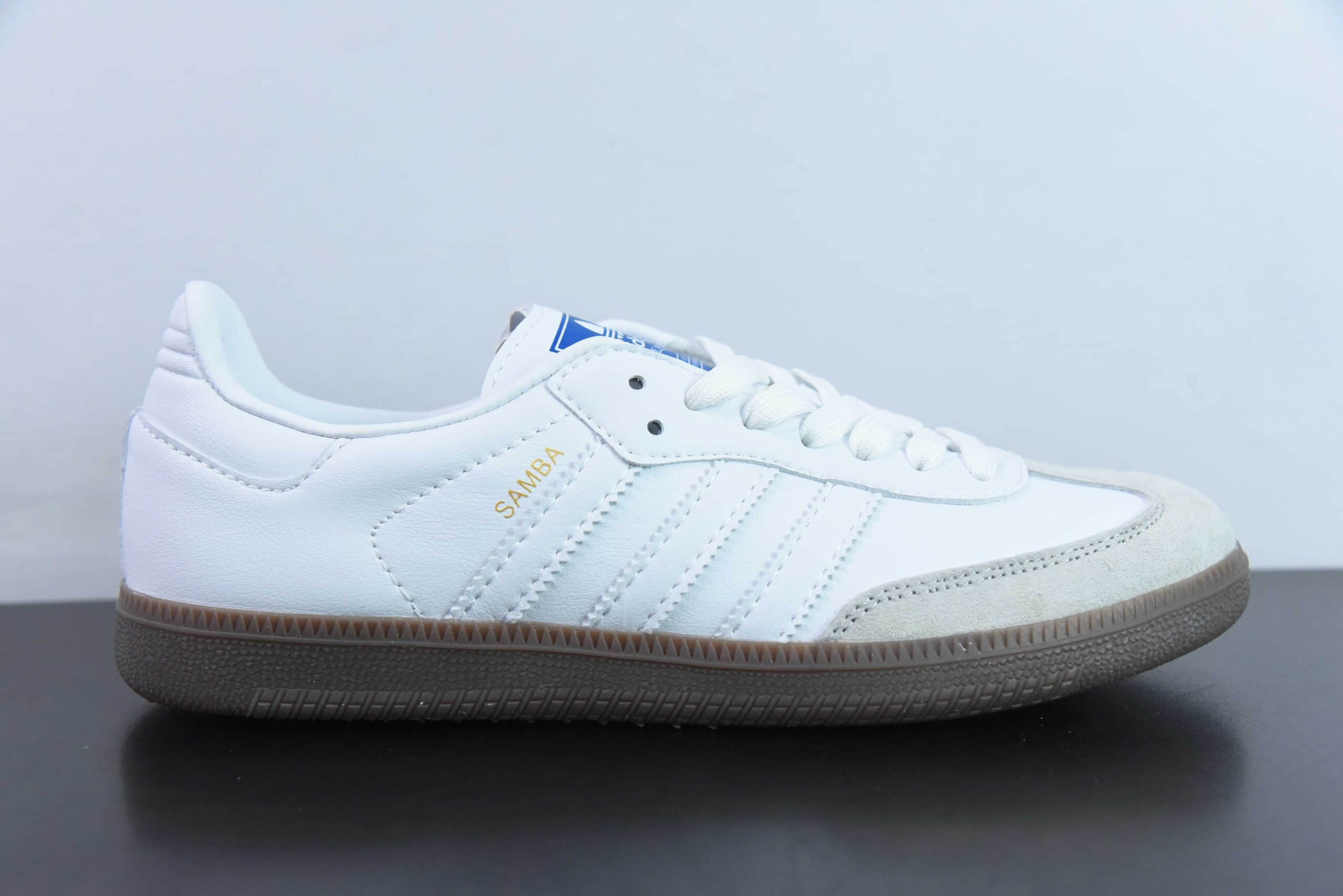 阿迪达斯Adidas Originals Samba OGWhite Gum “皮革白灰生胶底”桑巴舞软皮版系列绅士德训足球风百搭低帮休闲运动板鞋纯原版本 货号:IE3439