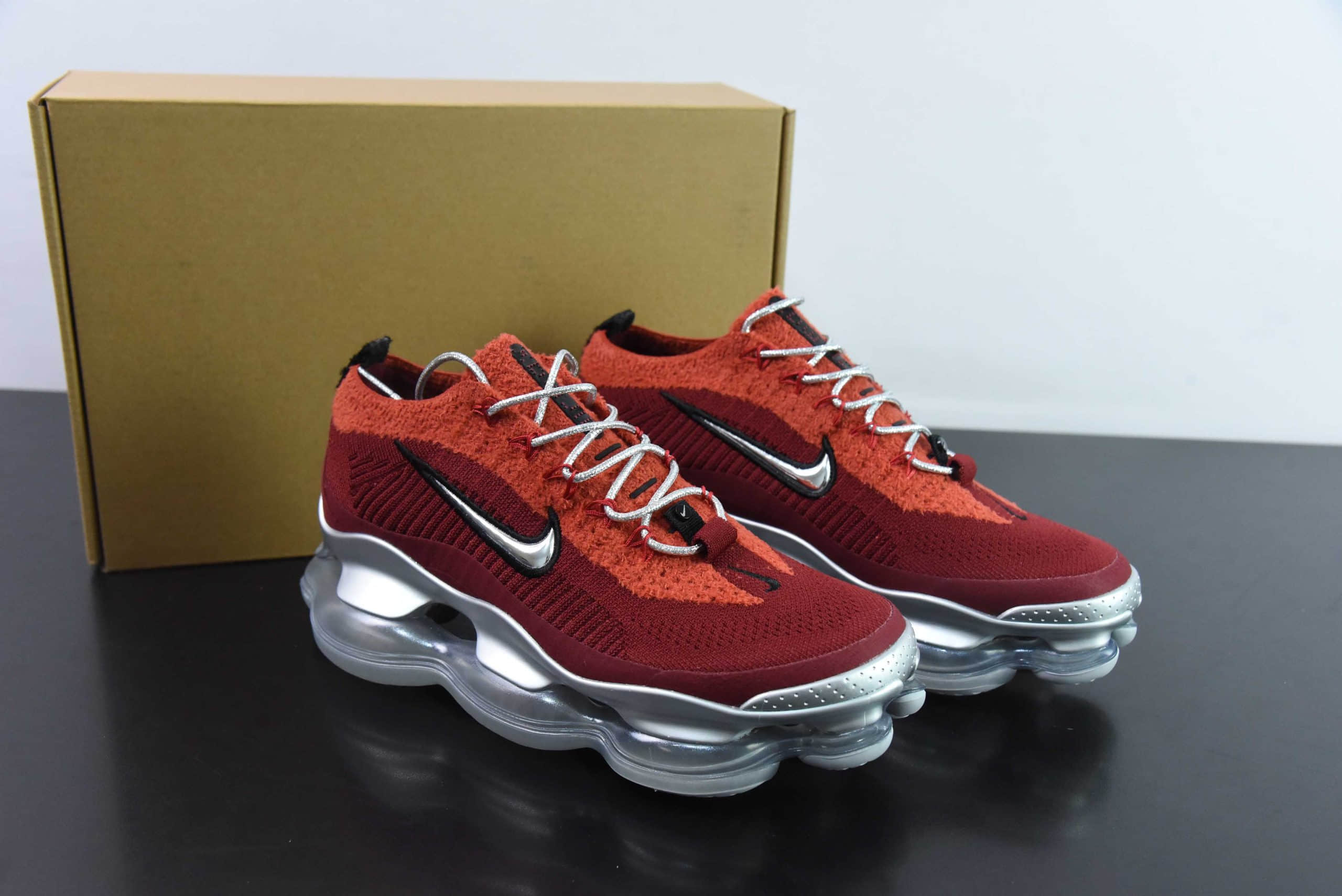 耐克Nike Air Max Scorpion 红银次世代全掌气垫跑鞋纯原版本 货号：DJ4701-700 