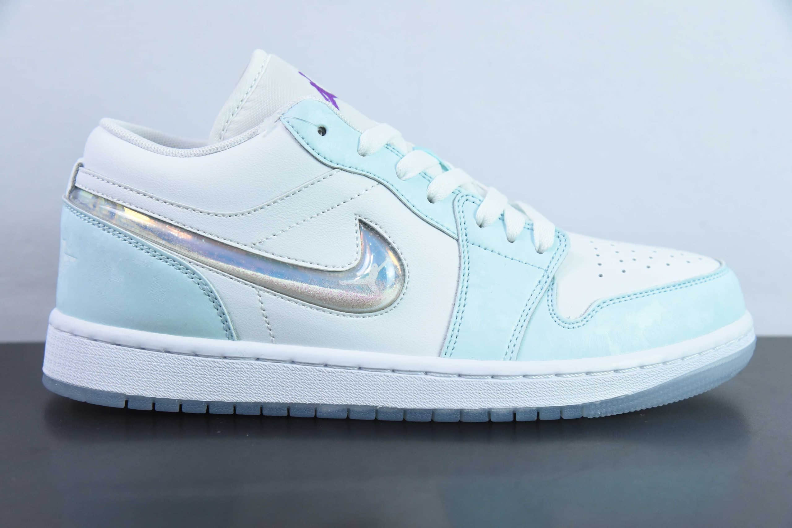 乔丹Air Jordan 1 Low 白蓝流沙脚趾低帮经典复古文化休闲运动篮球鞋纯原版本 货号：HJ3481-491