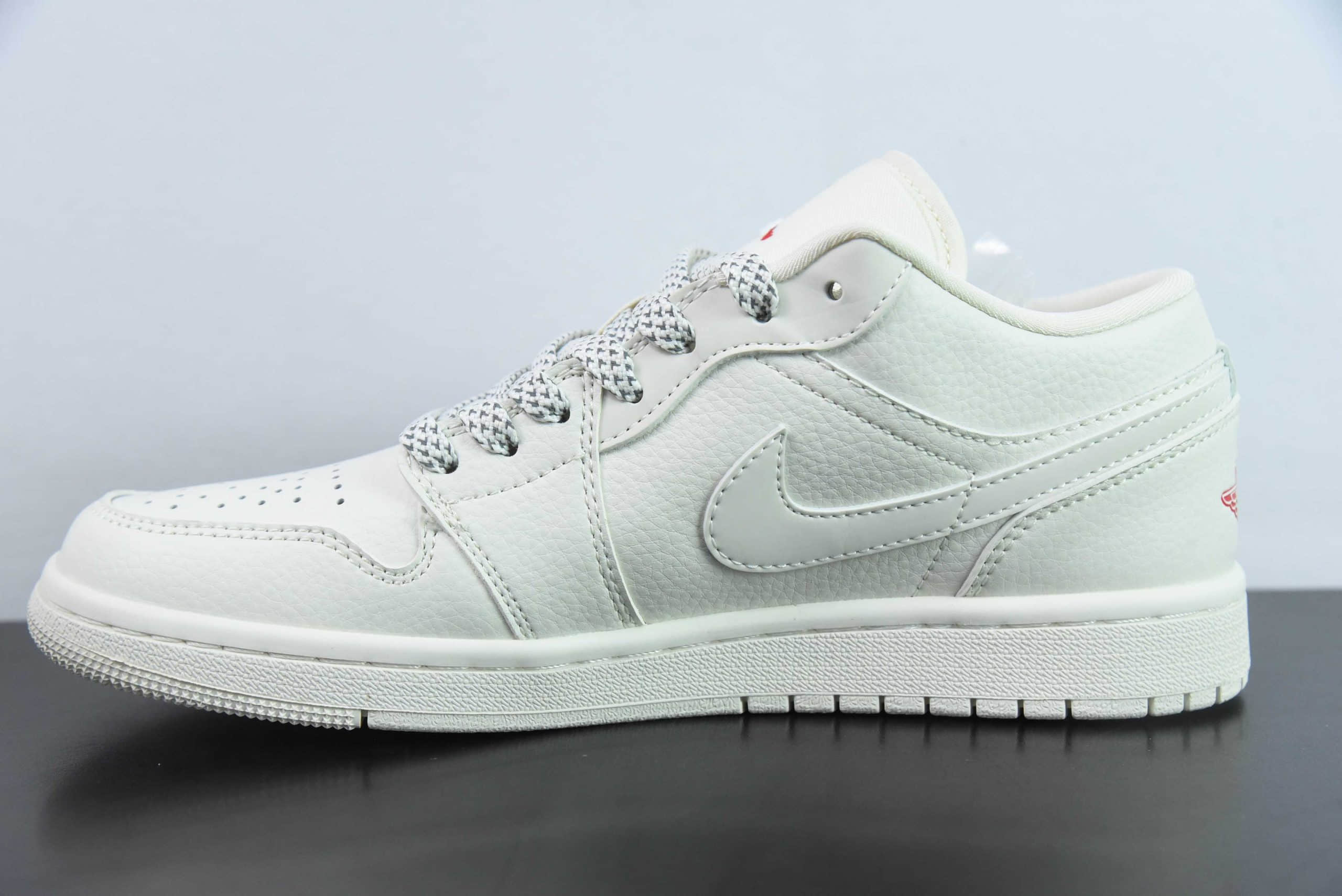 乔丹Supreme x Air Jordan 1 Low AJ1Supreme联名白天使高端定制低帮复古文化板鞋纯原版本 货号：WG8850-002