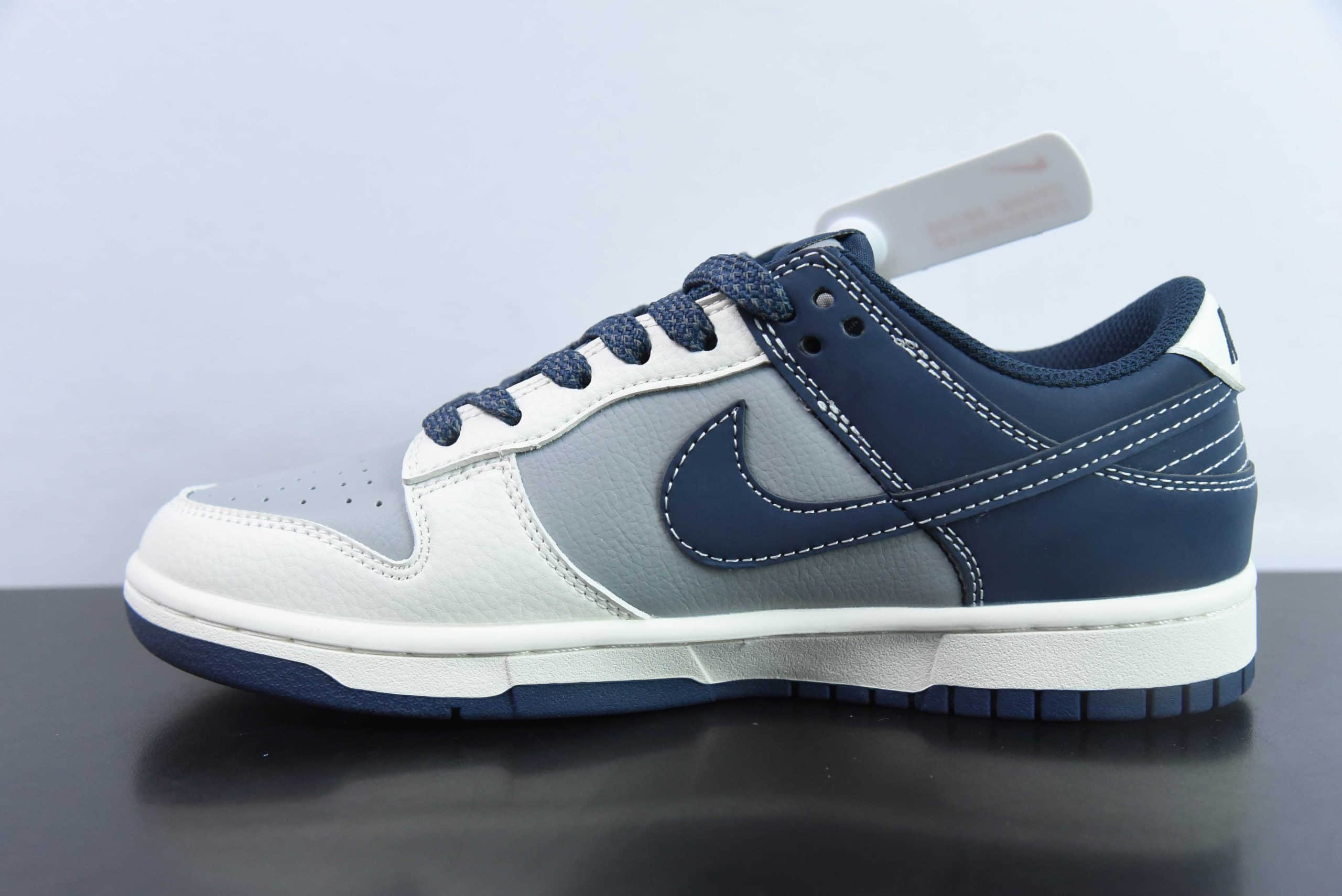 耐克Nike SB Dunk Low BAPE联名米蓝灰周年高端定制SB低帮休闲板鞋纯原版本 货号: BB8969-001