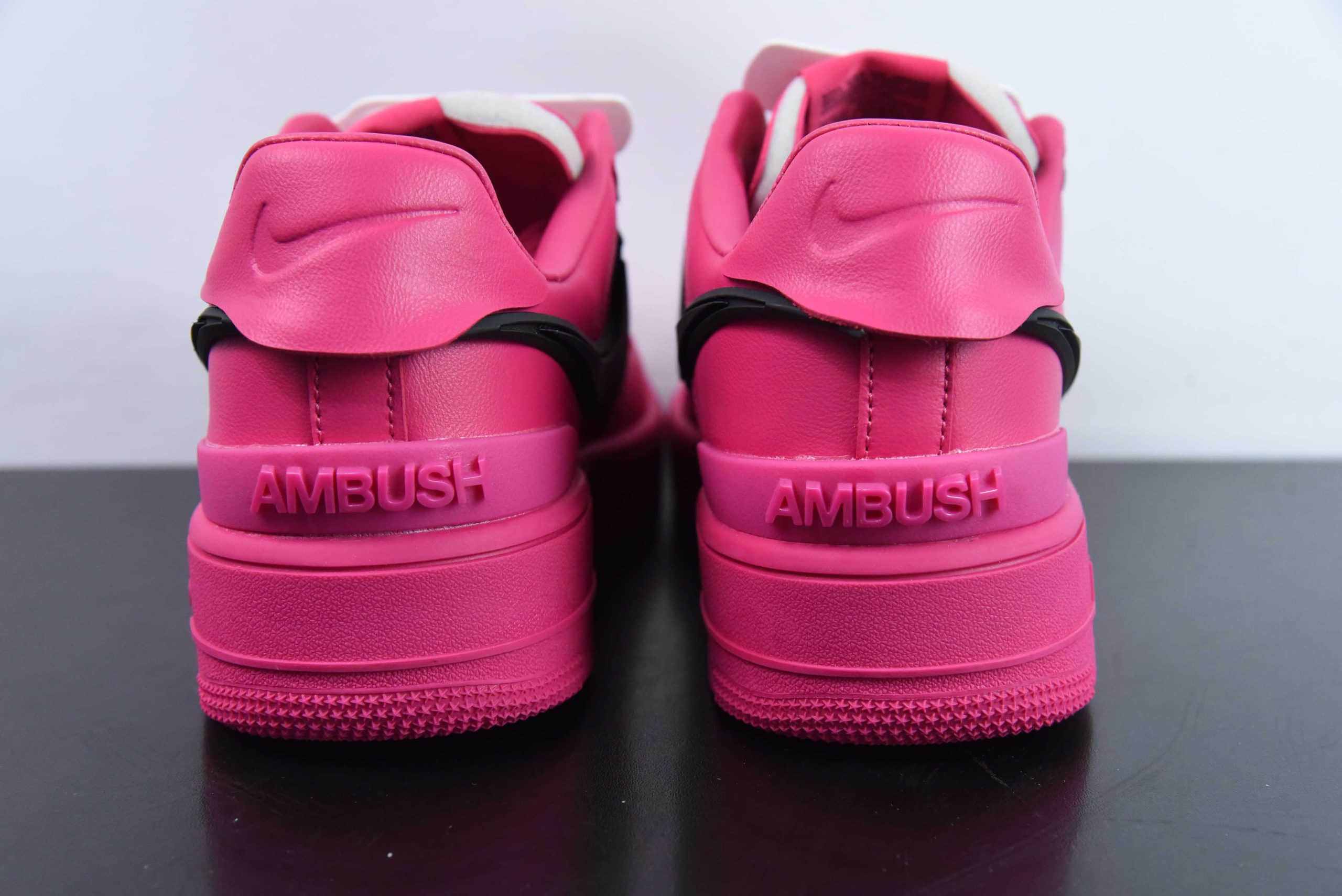 耐克Nike AMBUSH x NK Air Force 1 Low 粉黑大勾空军一号休闲运动板鞋纯原版本 货号:DV3464-200