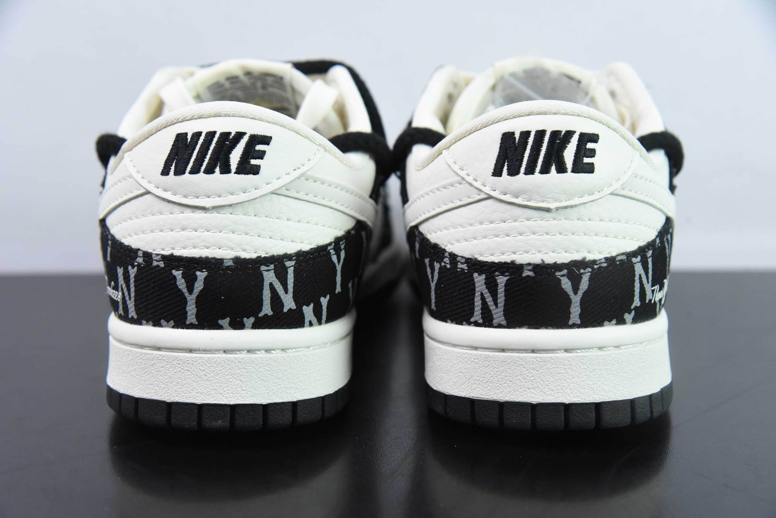 耐克Nike SB Dunk Low MLB黑白印花周年高端定制SB低帮休闲板鞋纯原版本 货号:SJ2068-251