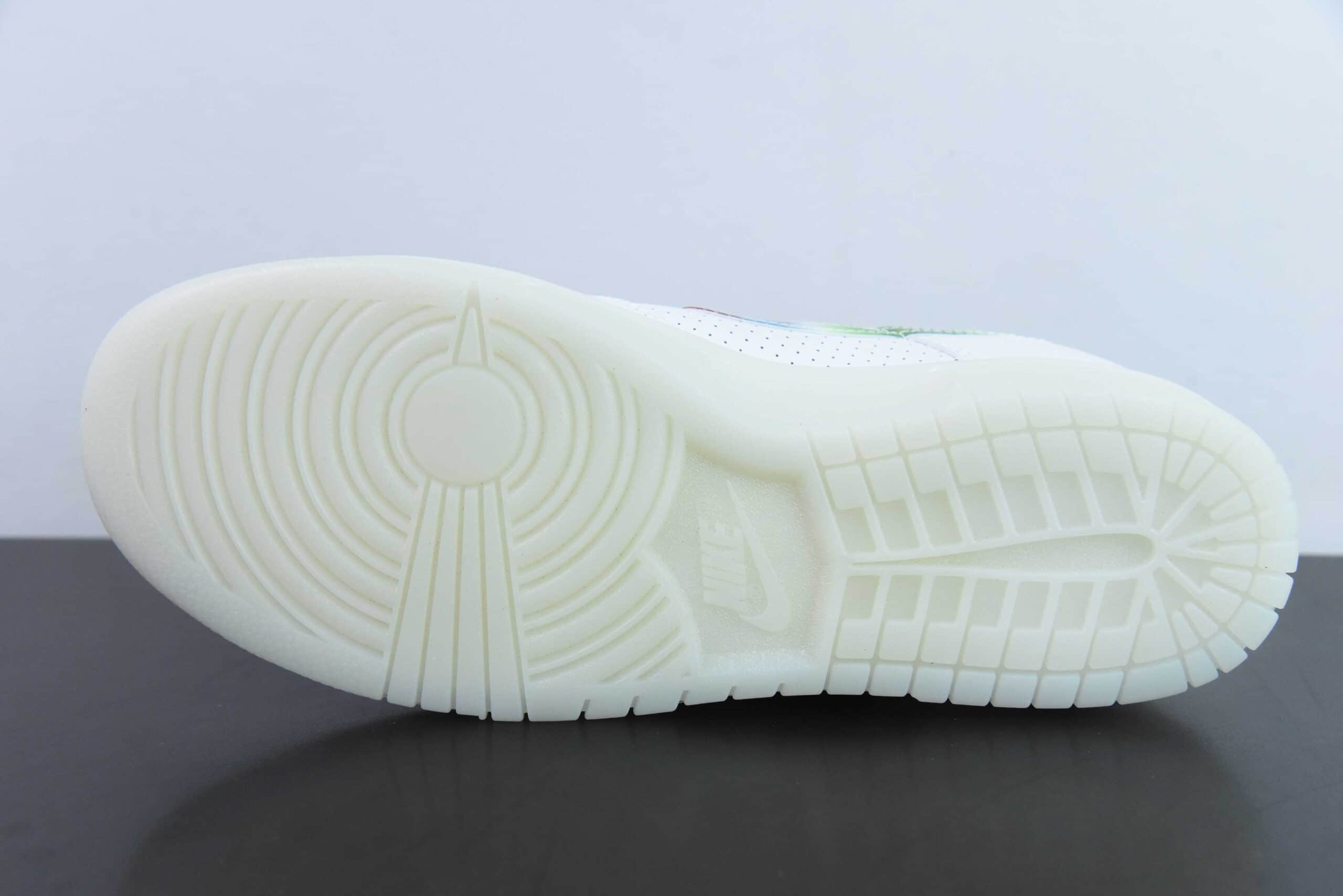 耐克Nike SB Dunk Low BAPE联名白彩勾小绿勾周年高端定制SB低帮休闲板鞋纯原版本 货号：JH8039-940 