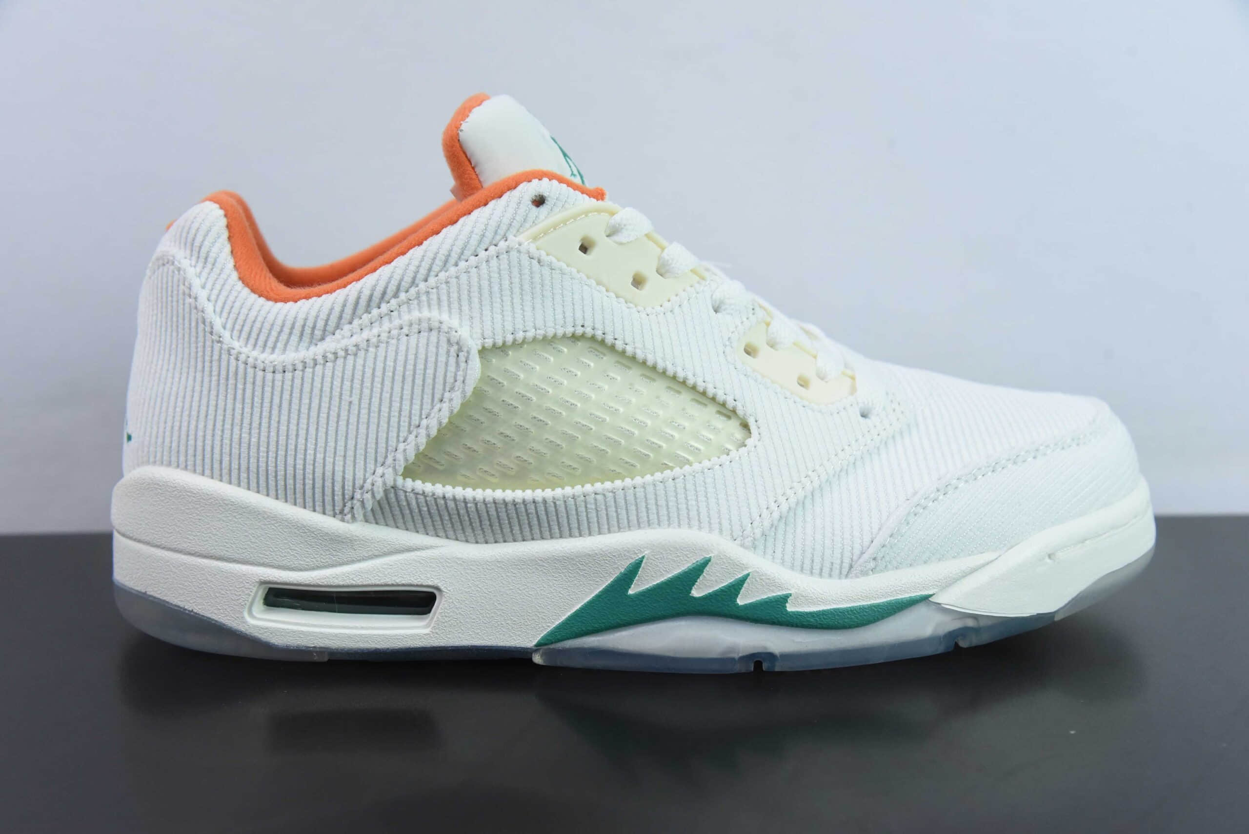 乔丹Air Jordan 5 Low Golf AJ5 乔5 白绿复古低帮篮球鞋纯原版本 货号： CW4204-100