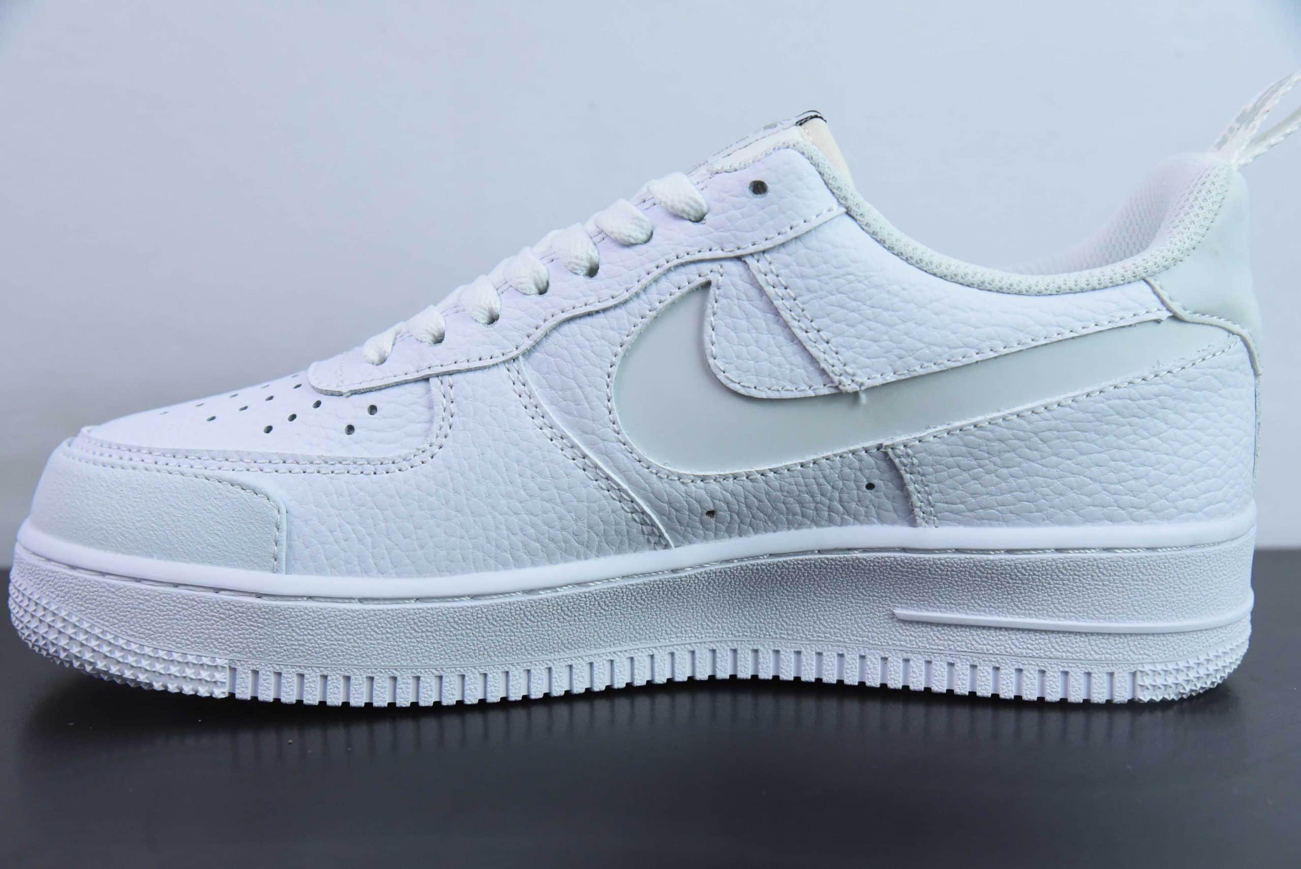 耐克Nike Air Force 1 Premium 全白3M配色空军一号低帮休闲板鞋纯原版本 货号：CV3039-100 