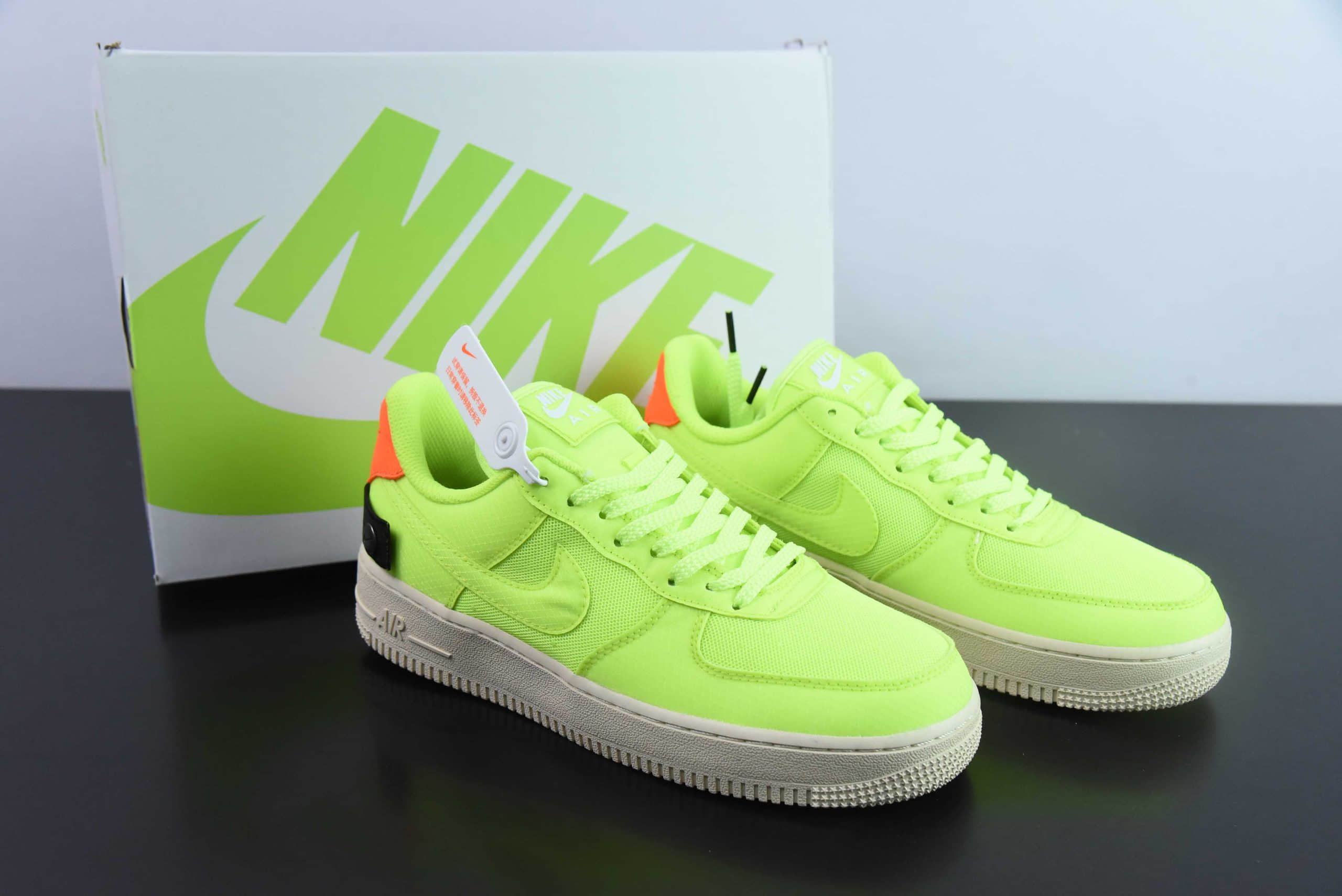 耐克Nike Air Force 1 Low 网面绿空军一号低帮运动休闲板鞋纯原版本 货号:AO4606-701