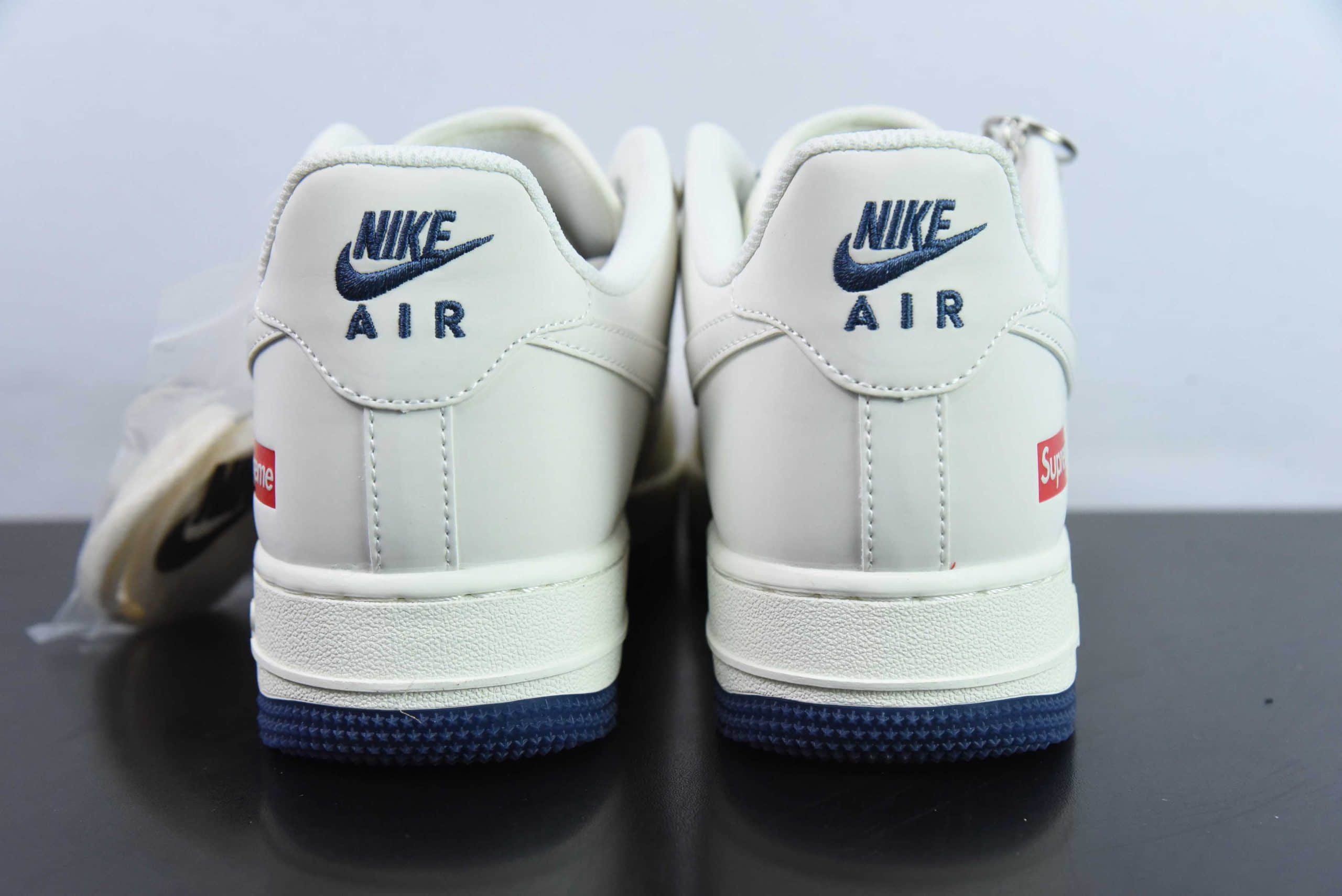 耐克Nike Air Force 1'07 Low Supreme联名白蓝双拼空军一号低帮休闲板鞋纯原版本 货号:XZ6188-001