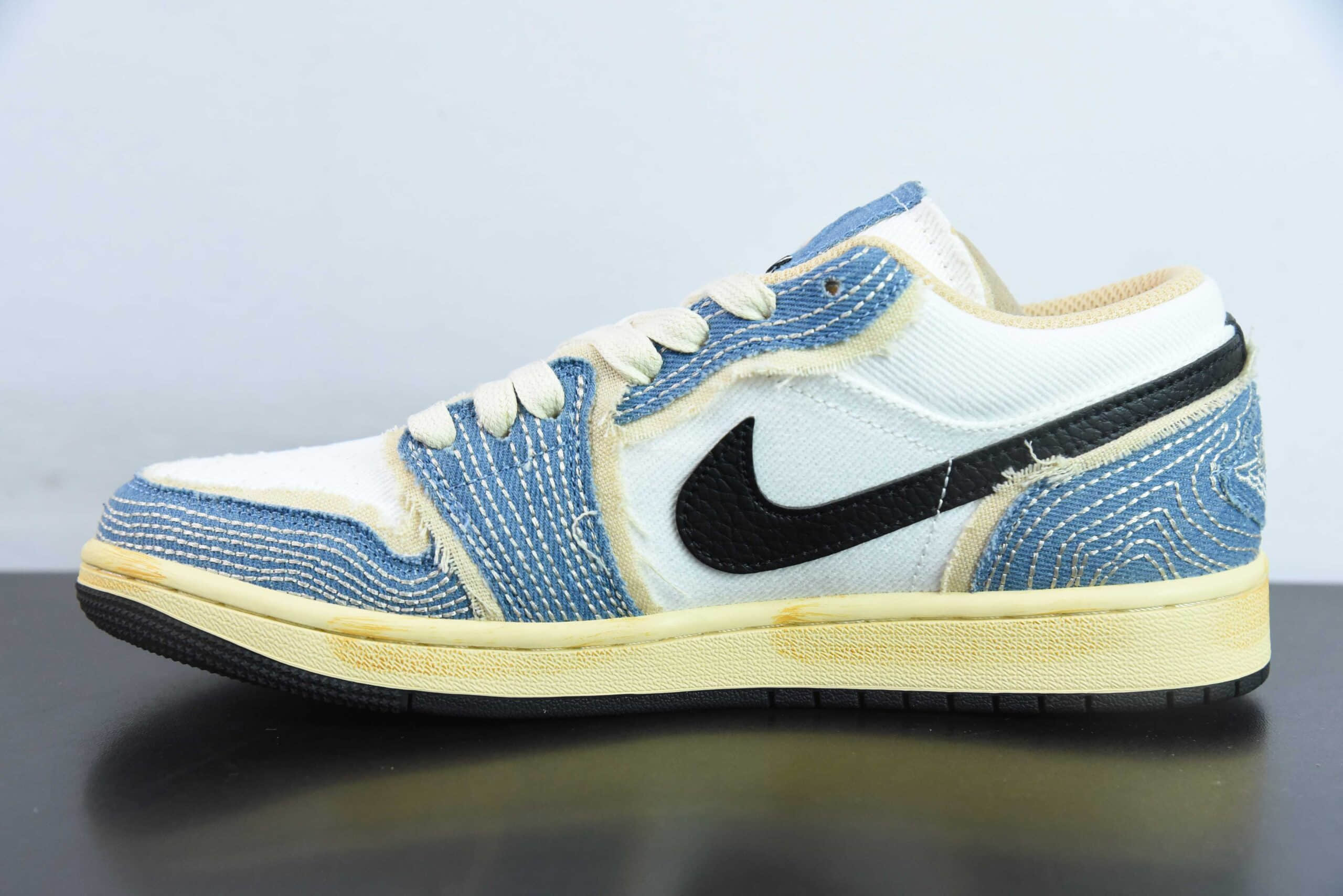 乔丹Air Jordan 1 Low SE WRMK AJ1刺子绣低帮文化休闲板鞋纯原版本 货号:FN7670-493