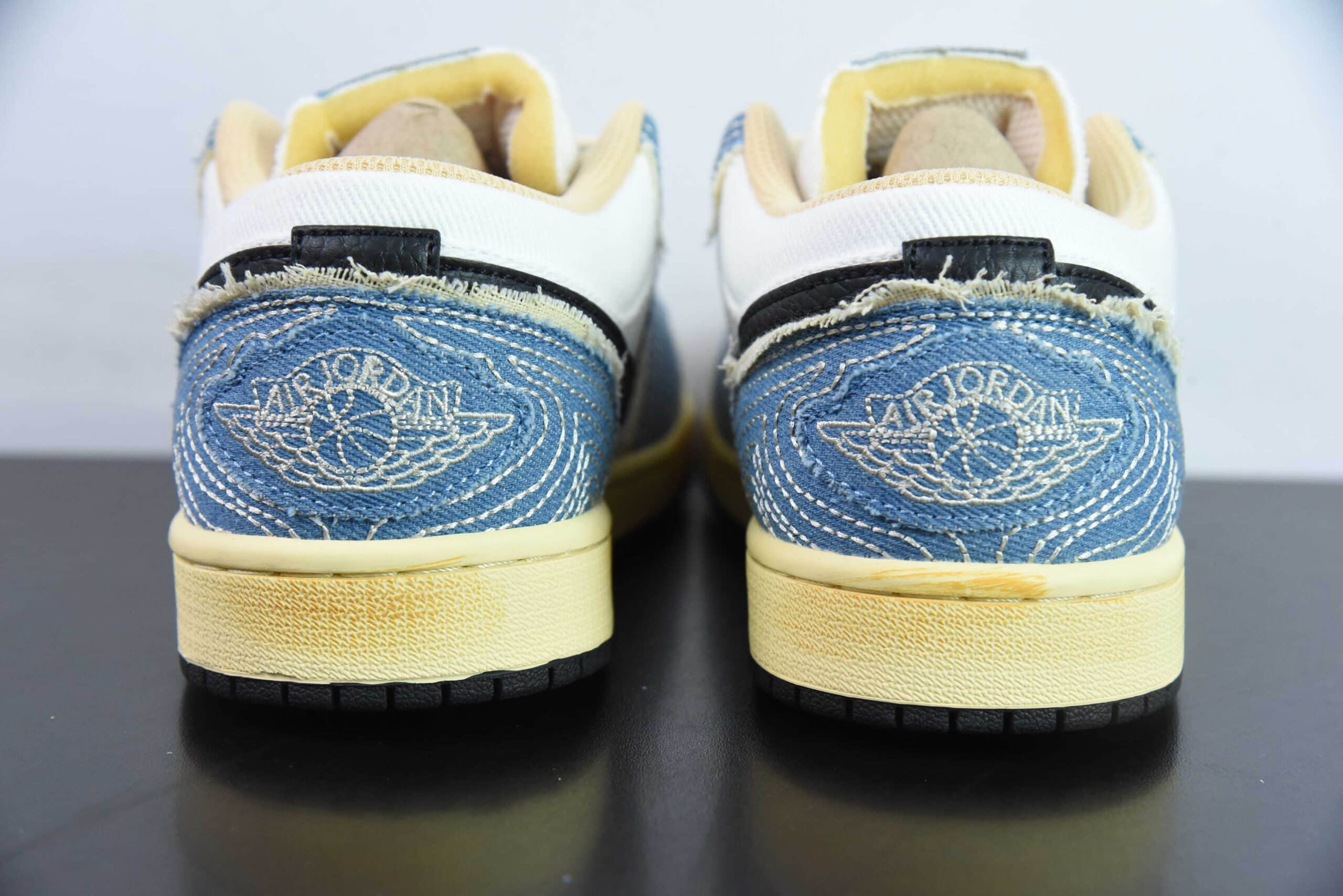 乔丹Air Jordan 1 Low SE WRMK AJ1刺子绣低帮文化休闲板鞋纯原版本 货号:FN7670-493