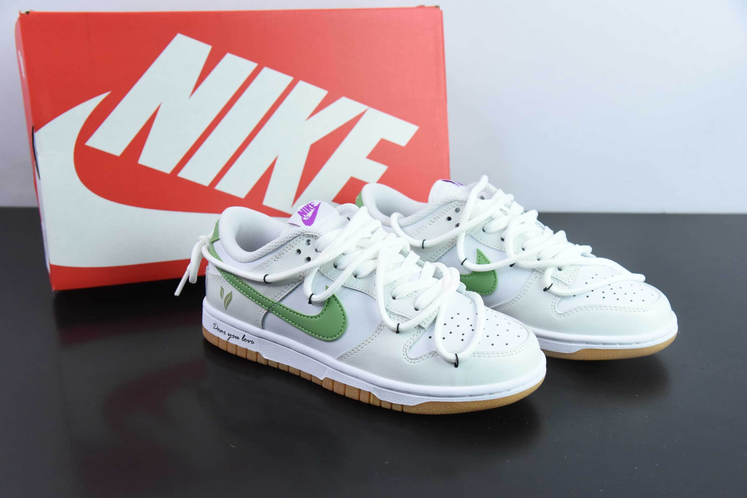 耐克Nike Dunk Low 春夏系列青提山茶白绿 SB低帮休闲板鞋纯原版本 货号:FD9922-151