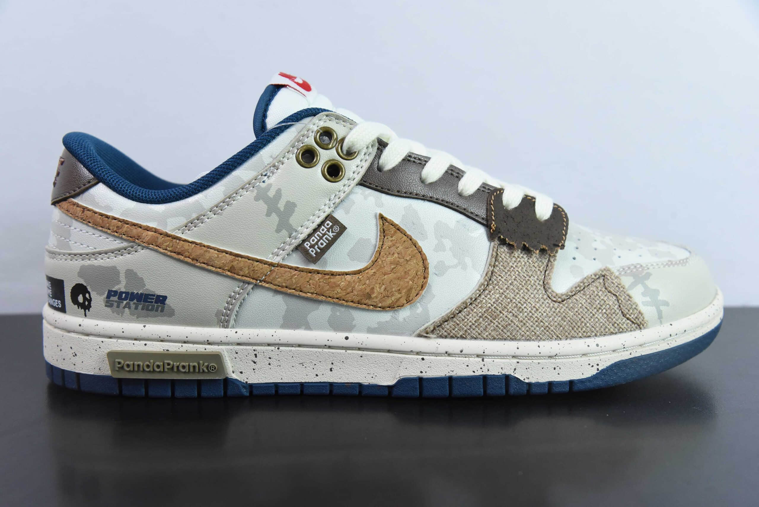 耐克Nike SB Dunk Low 熊猫则座机拓荒骑士求生米白棕SB低帮休闲滑板鞋纯原版本 货号:DD1391-400