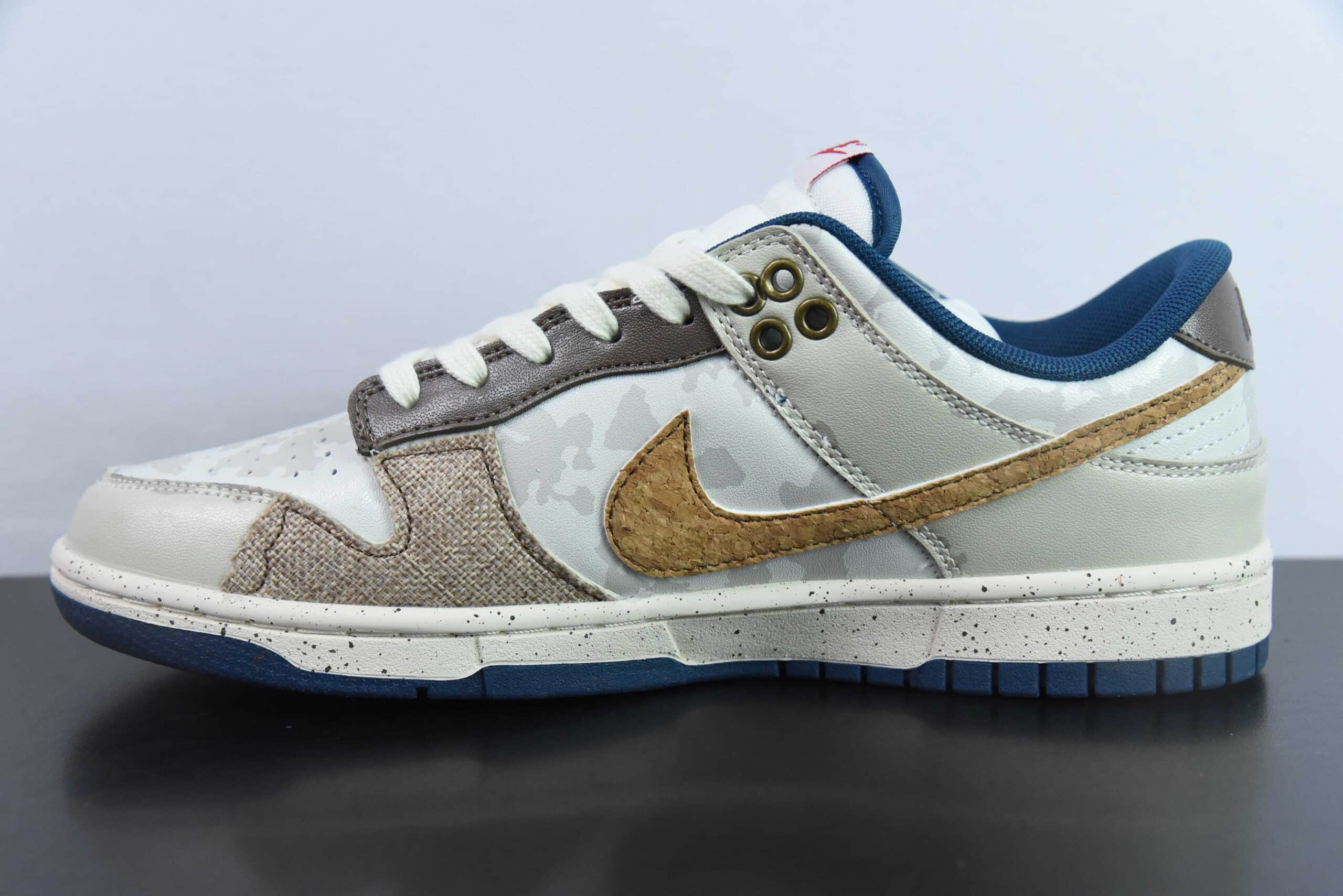 耐克Nike SB Dunk Low 熊猫则座机拓荒骑士求生米白棕SB低帮休闲滑板鞋纯原版本 货号:DD1391-400