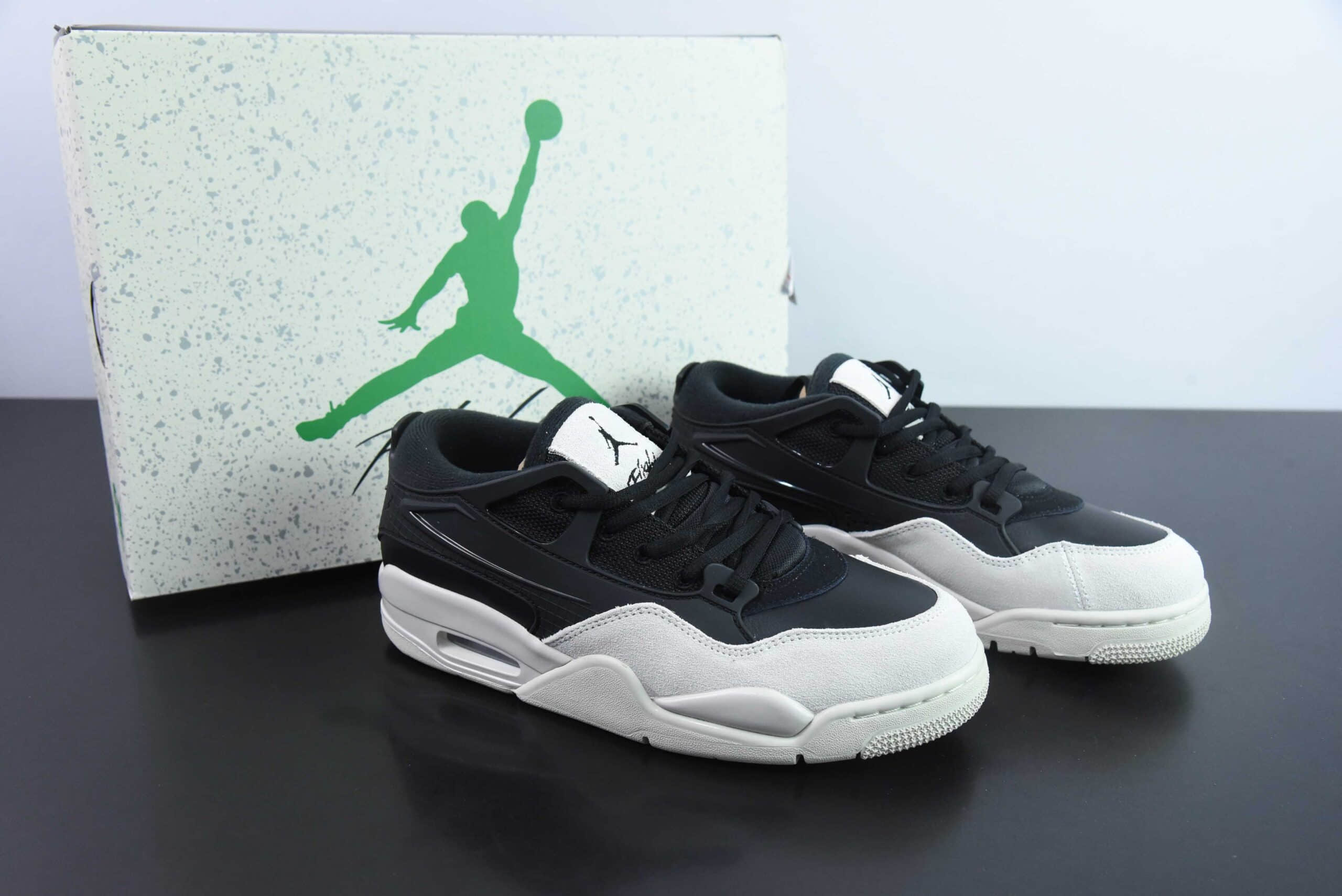 乔丹Air Jordan 4 Remastered AJ4 乔4重制黑白低帮复古文化篮球鞋纯原版本 货号：FQ7939-001 