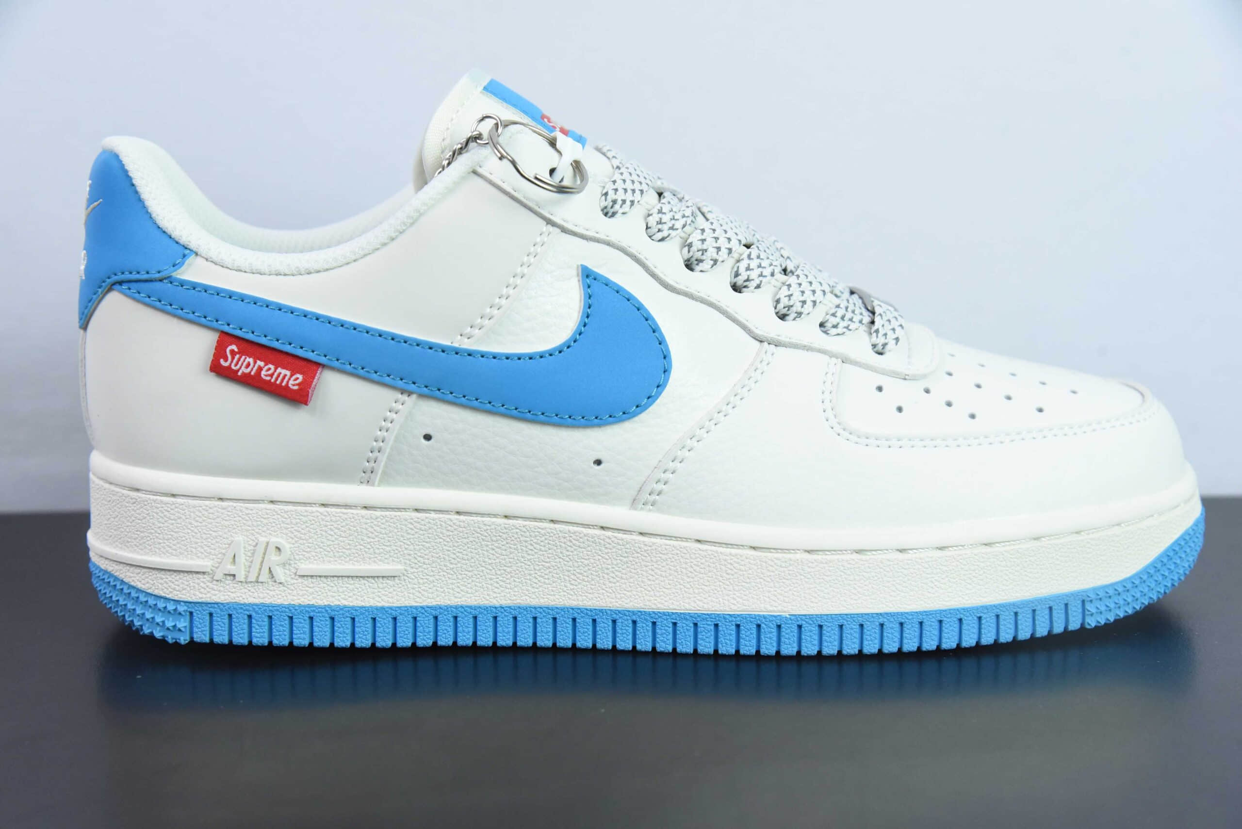 耐克Nike Air Force 1 Low 07 x Supreme联名白蓝满天星空军一号低帮休闲板鞋纯原版本 货号:HD1968-024