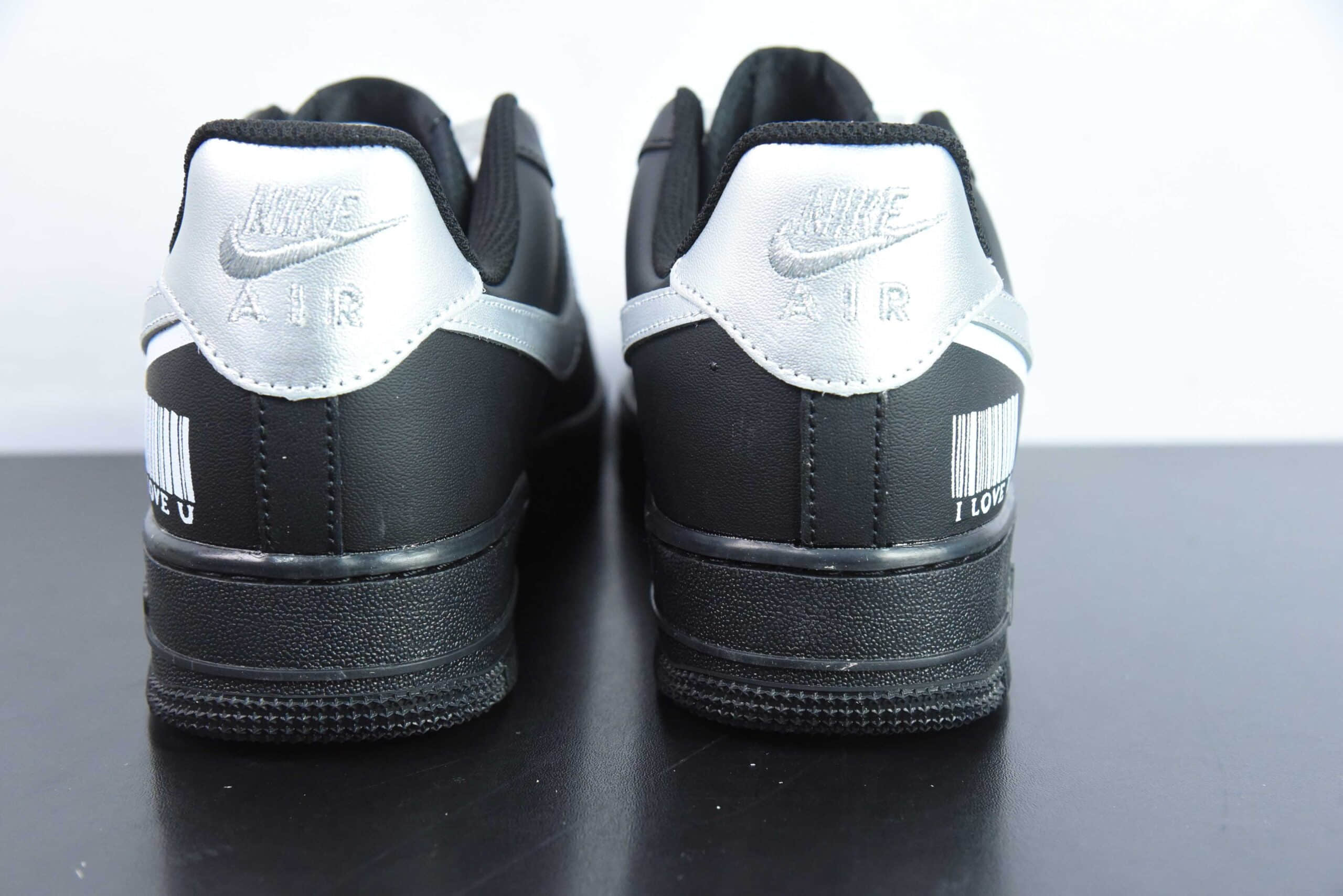 耐克Nike Air Force 1 Low 07 酷黑银翼 Vlad 黑银空军一号低帮休闲板鞋纯原版本 货号：CW2288-016 