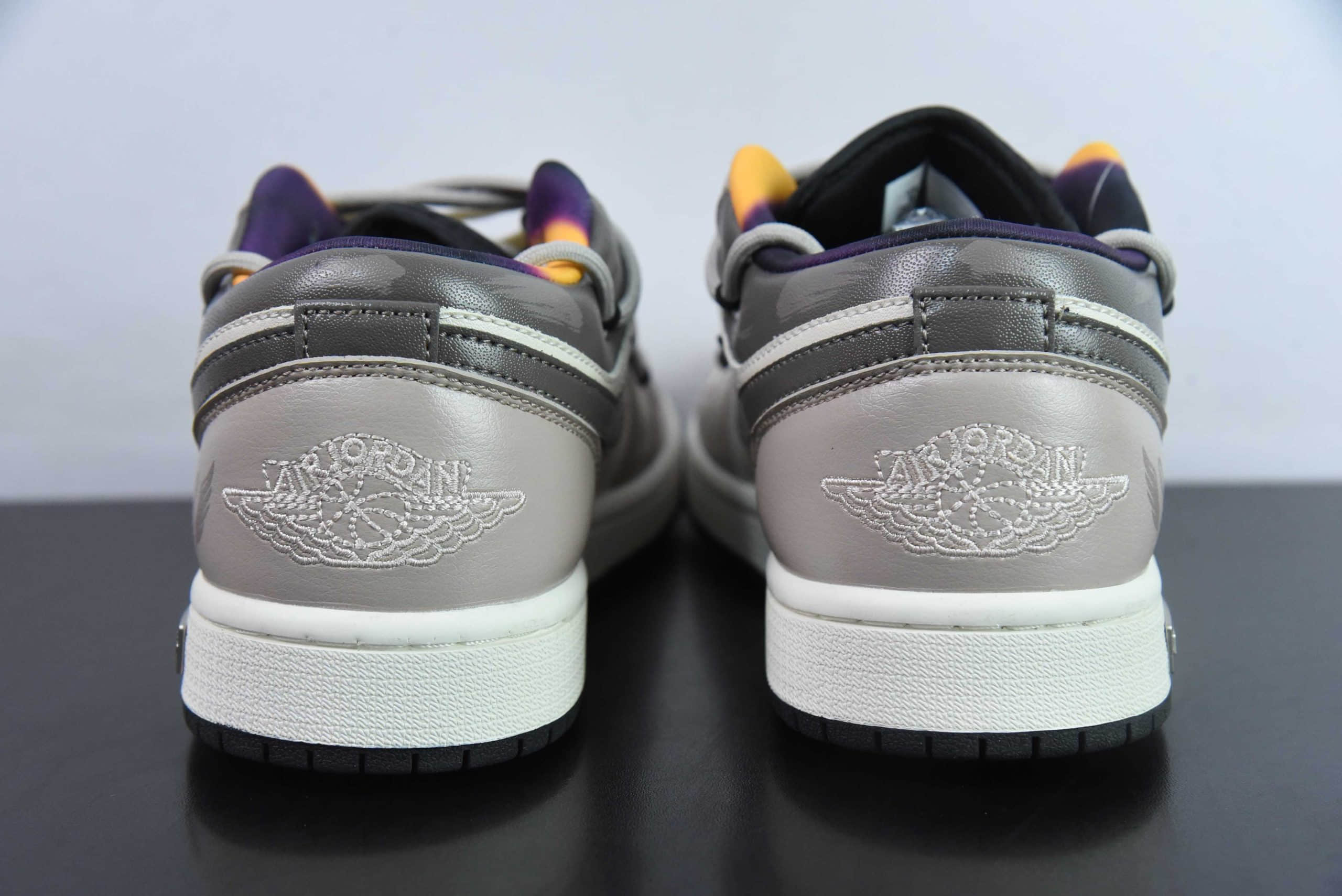 乔丹Air Jordan 1 Low AJ1乔1熊猫恶作剧街头涂鸦天使恶魔低帮篮球鞋纯原版本 货号：DQ8421-001 