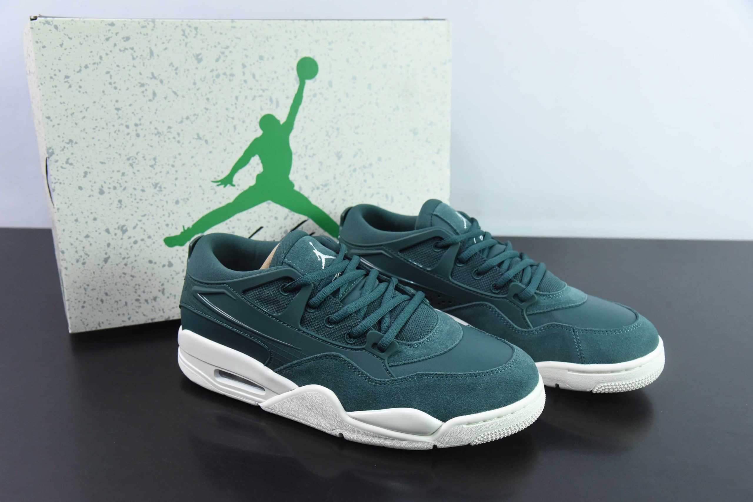 乔丹Air Jordan 4 Remastered AJ4乔4重制墨绿低帮复古文化篮球鞋纯原版本 货号:FQ7940-300