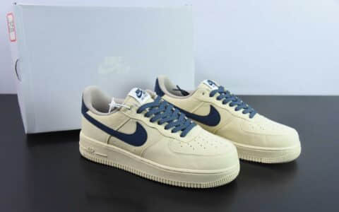 耐克NIke Air Force 1 '07 米黄布面空军一号低帮休闲板鞋纯原版本 货号：315122-100