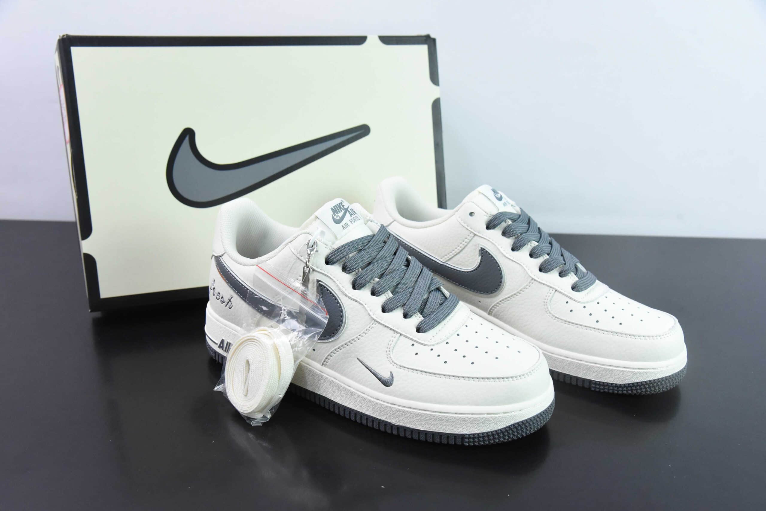 耐克Nike Air Force 1'07 Low Keep Fresh 深灰小勾空军一号低帮休闲板鞋纯原版本 货号:BM2023-105