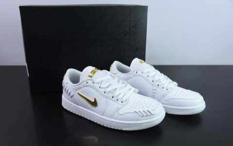 乔丹Air Jordan 1 Low Method of Make AJ1 乔1白金色低帮文化休闲运动板鞋纯原版本 货号:FN5032-100