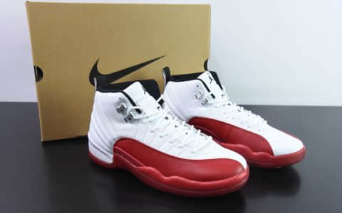 乔丹Air Jordan AJ12 Retro AJ12樱桃白红高帮男子复古文化篮球鞋纯原版本 货号：CT8013-116