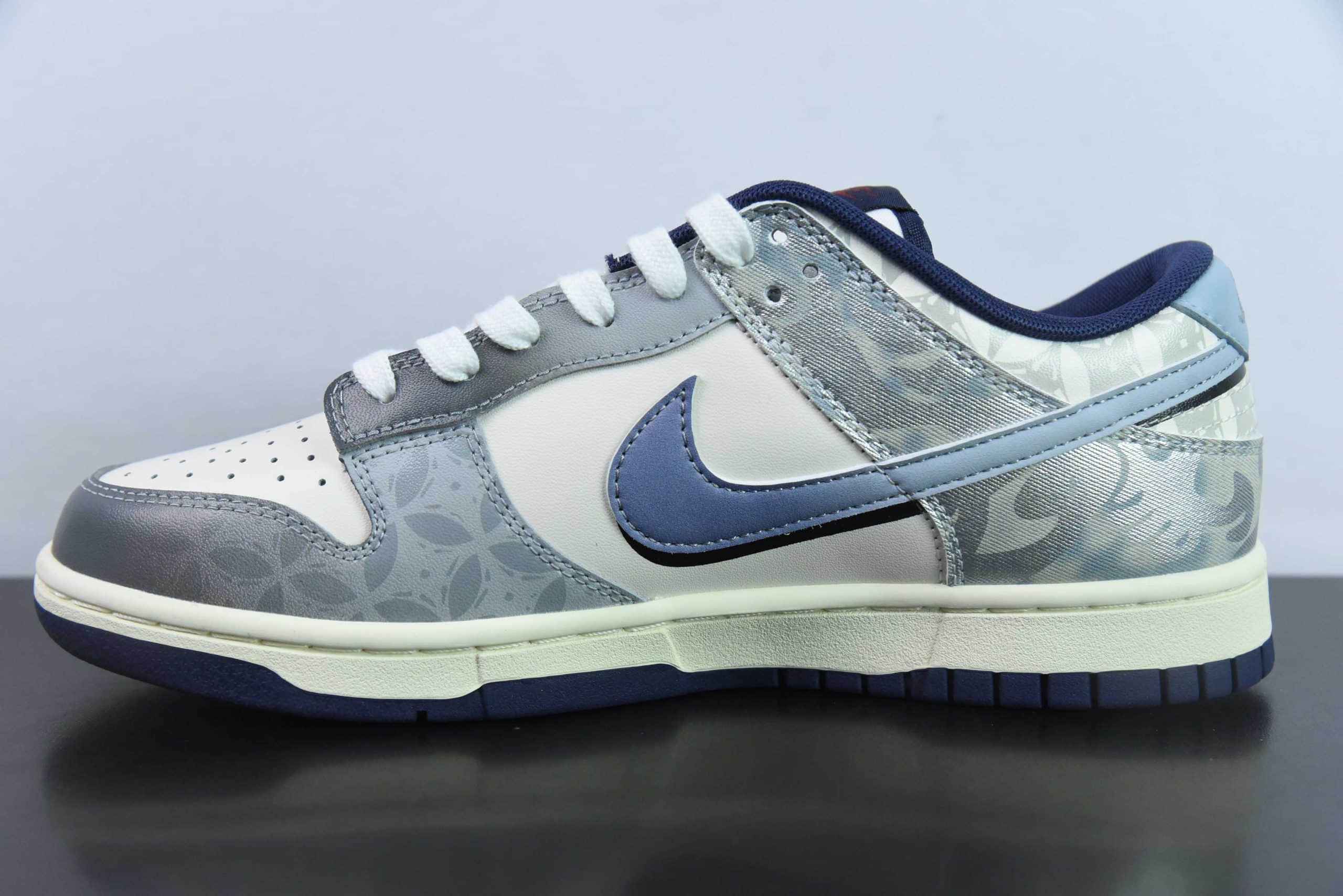 耐克Nike SB Dunk Low CNY龙年限定游龙则灵水运蓝白灰SB低帮休闲滑板鞋纯原版本 货号:FV8106-181