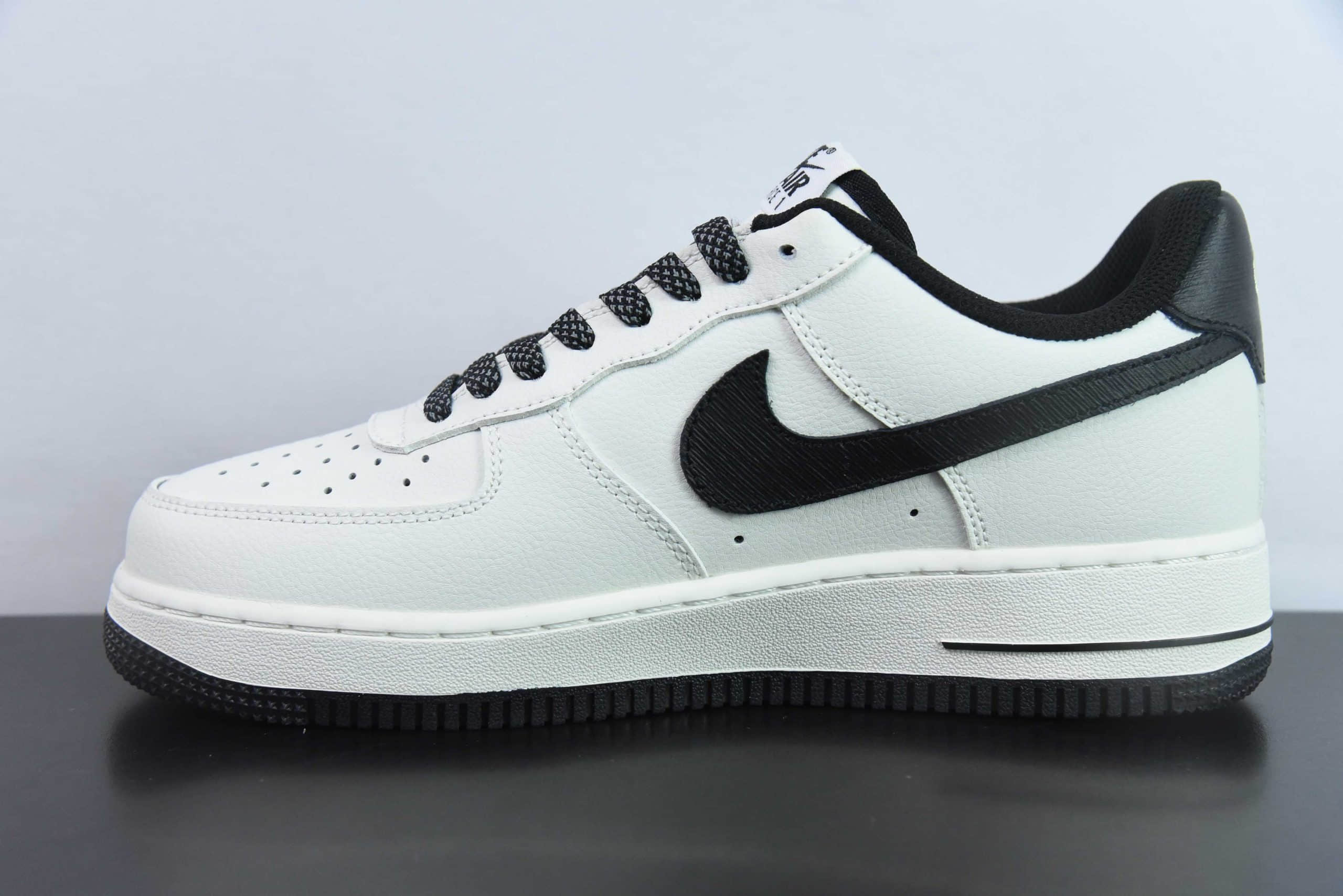 耐克Nike Air Force 1 Low 07 x We11done 米白黑空军一号低帮休闲板鞋纯原版本 货号:WD-111599
