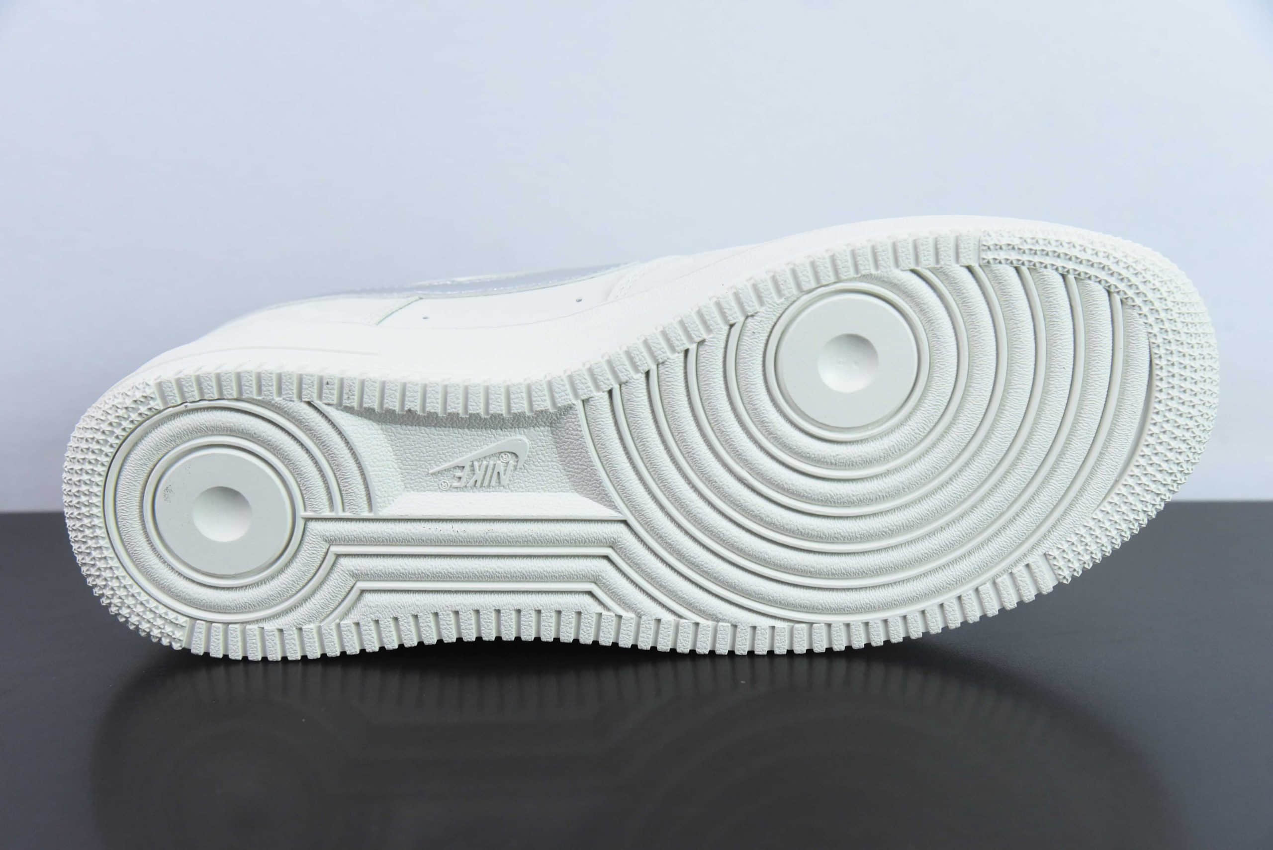 耐克Nike Air Force 1 Low 07 VIRGIL 灰银刺绣暗纹空军一号低帮休闲板鞋纯原版本 货号:AF2406-110
