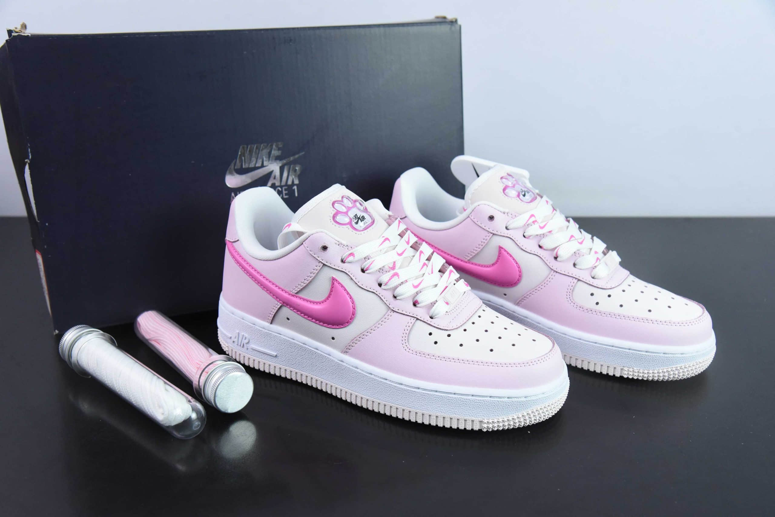 耐克Nike Air Force 1 Low 07 猫爪白粉空军一号低帮休闲板鞋纯原版本 货号:HM3696-661