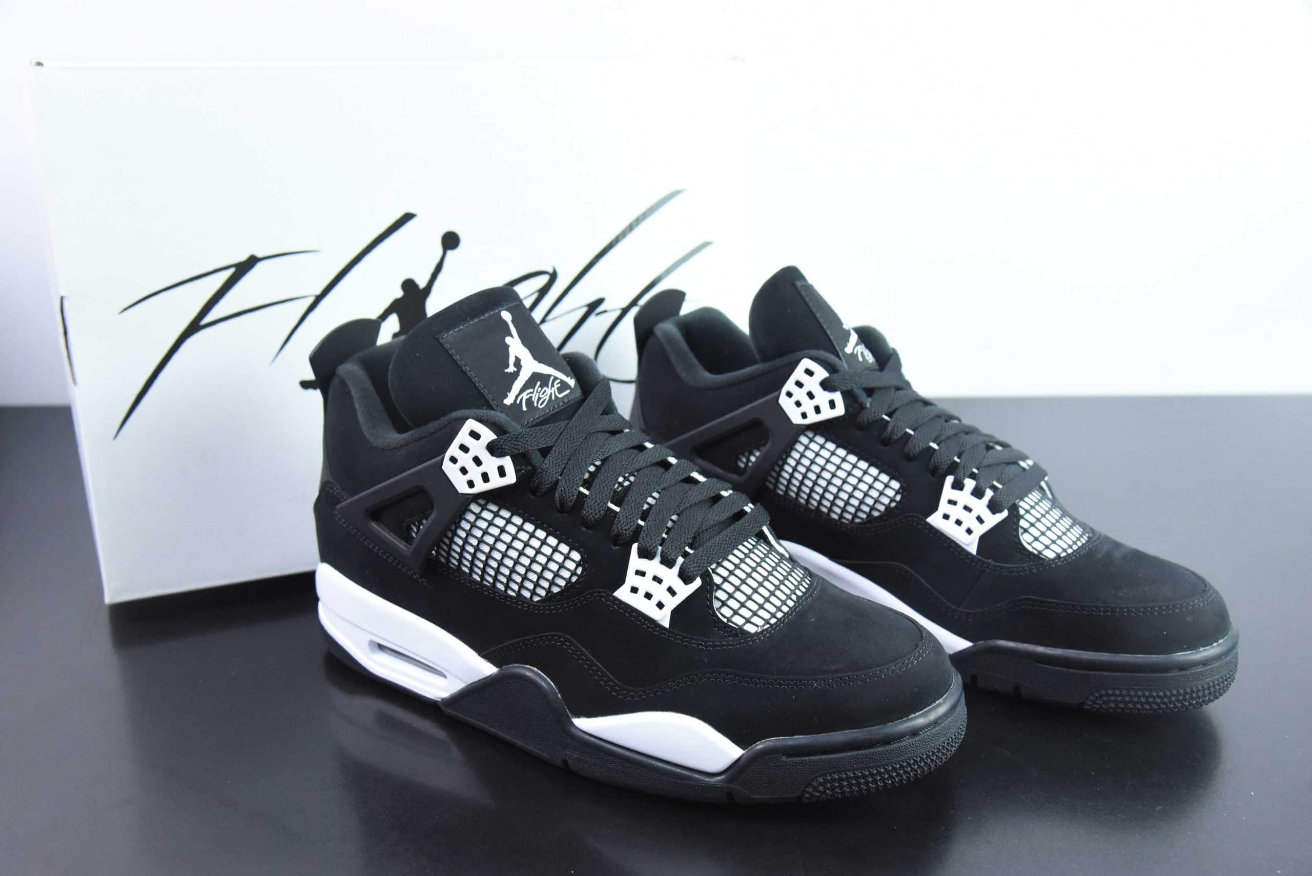 乔丹Air Jordan AJ4 Retro 白黑雷公男子文化篮球鞋纯原版本 货号:FQ8138-001