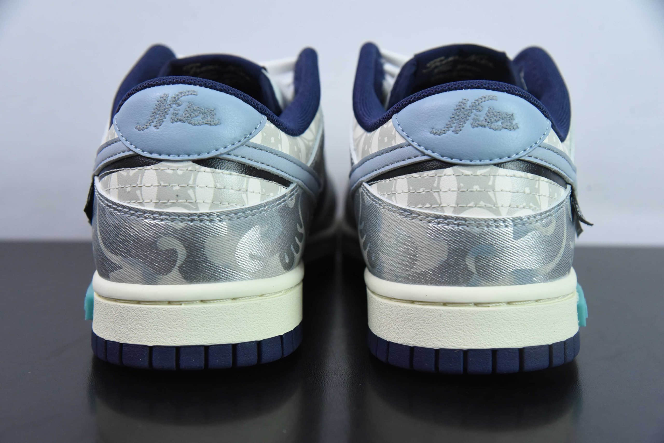 耐克Nike SB Dunk Low CNY龙年限定游龙则灵水运蓝白灰SB低帮休闲滑板鞋纯原版本 货号:FV8106-181