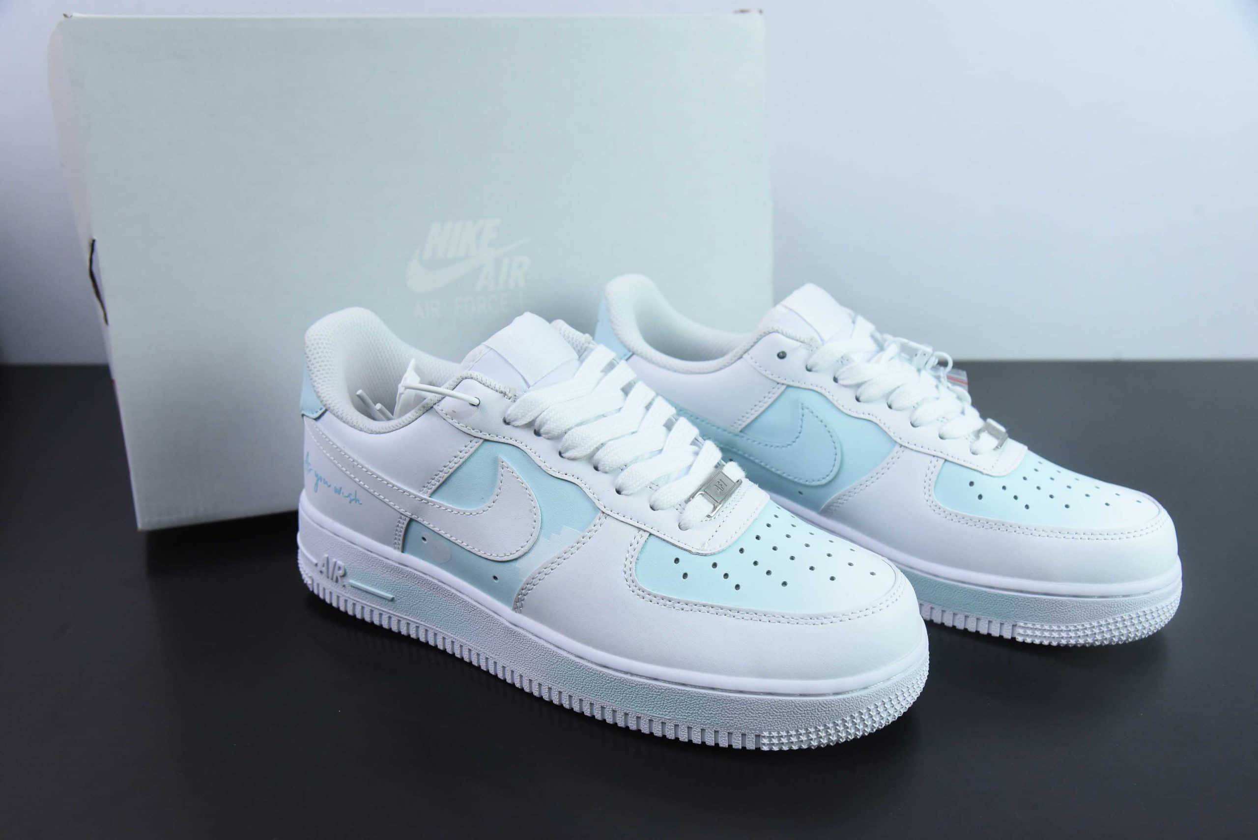 耐克Nike Air Force 1 Low’07 A8系列蓝天白云喷绘空军一号低帮休闲板鞋纯原版本 货号:CW2288-111