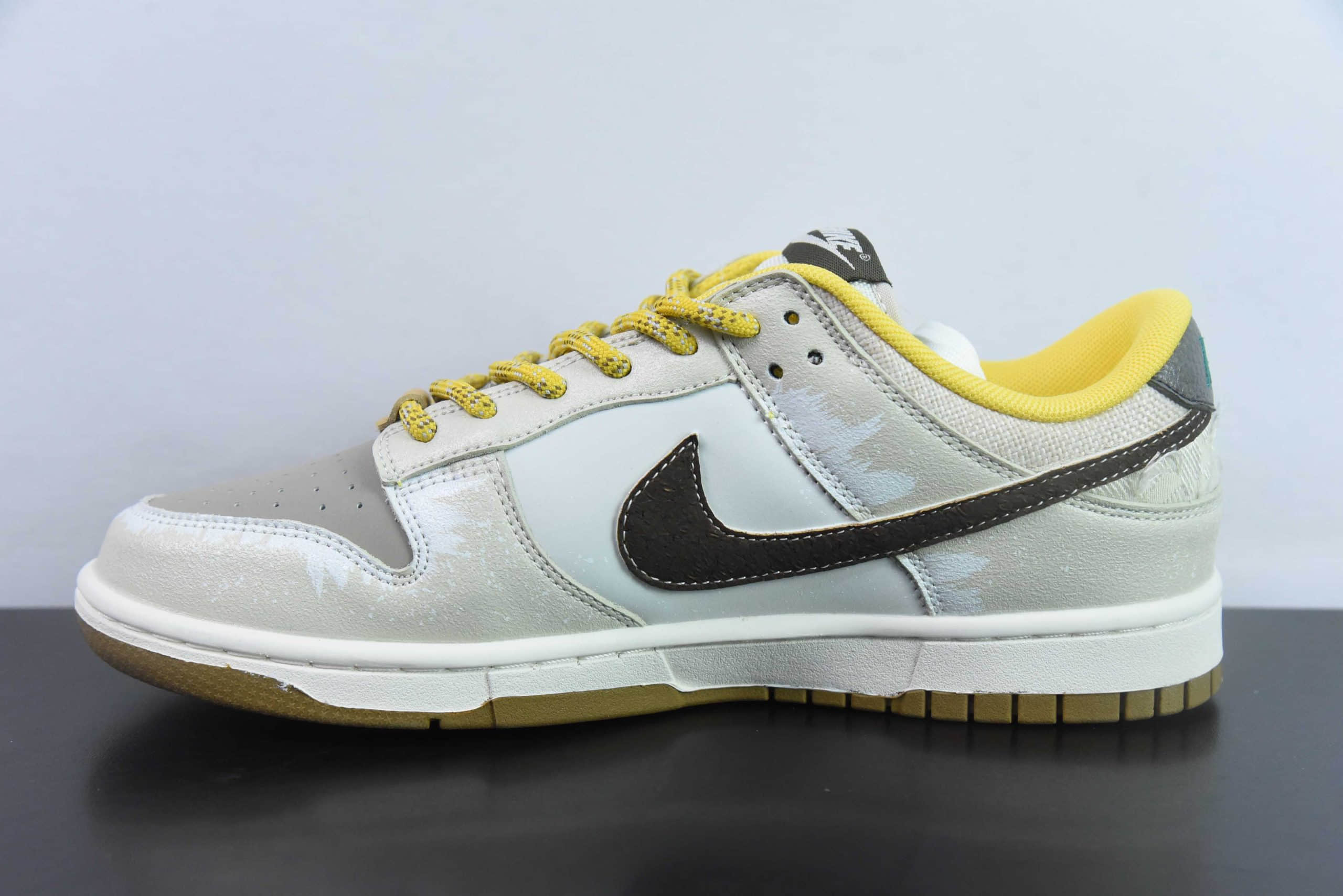 耐克Nike SB Dunk Low 熊猫恶作剧航海时代风帆黄棕SB低帮休闲滑板鞋纯原版本 货号:FV3629-371